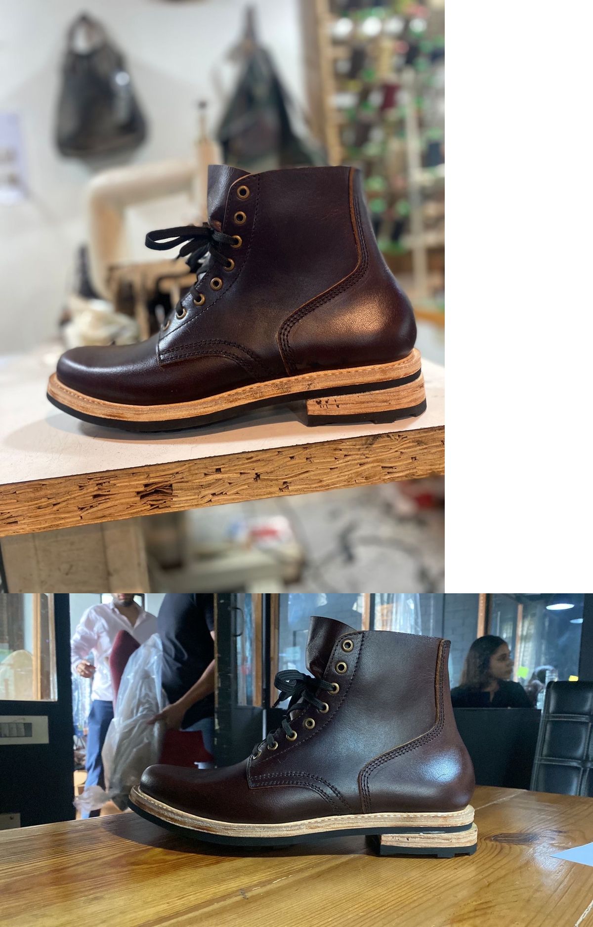 Photo by simplykb on July 26, 2023 of the Craft & Glory Service Boot in Full Grain Waxed Water Buffalo.