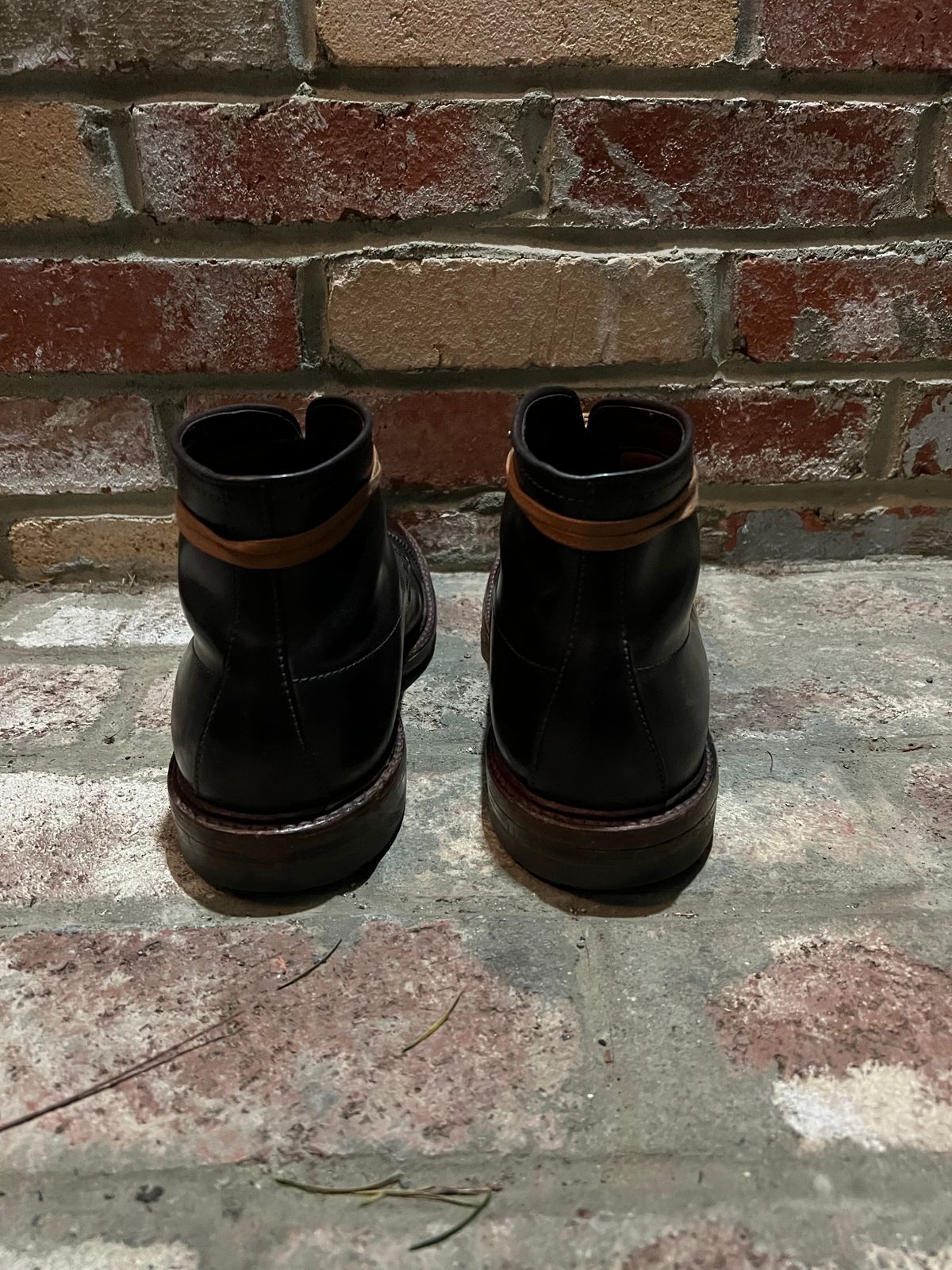Photo by kspolini on January 4, 2023 of the Alden Perforated Cap Toe Boot in Horween Color 8 Shell Cordovan.