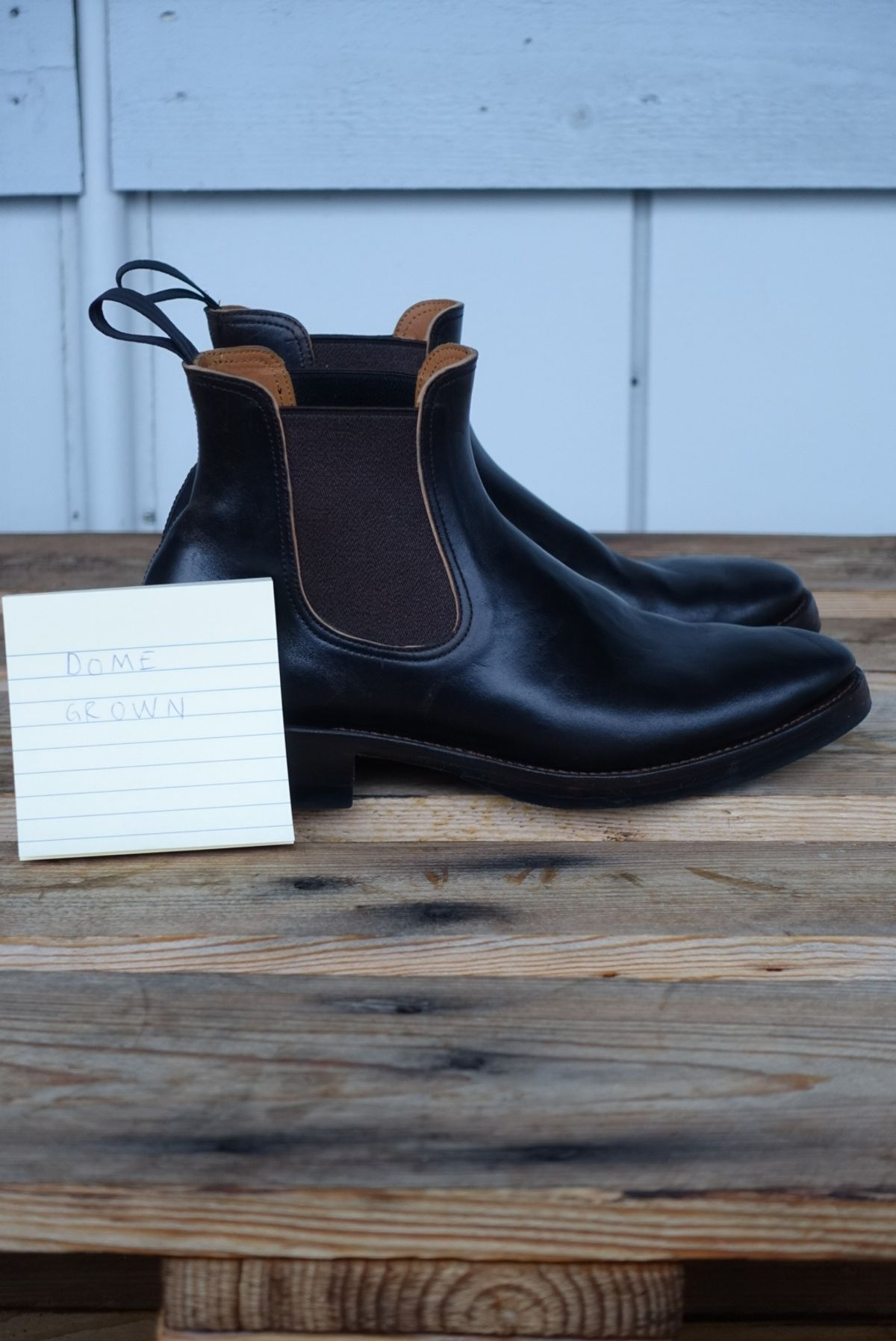 Photo by gear on November 3, 2023 of the Briselblack The Seventh Chelsea Boot in Maryam Brown Horsebutt.
