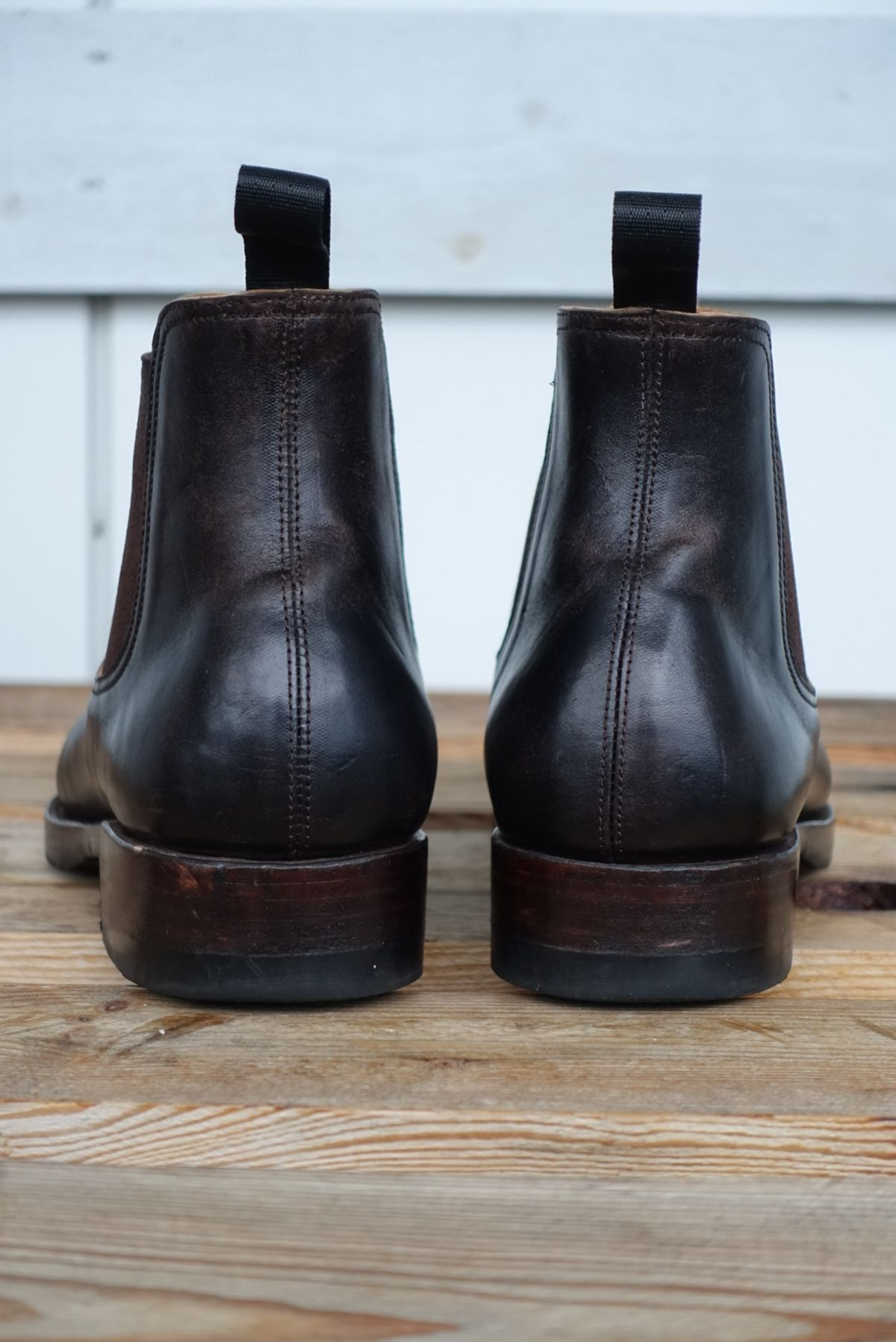 Photo by gear on December 3, 2023 of the Briselblack The Seventh Chelsea Boot in Maryam Brown Horsebutt.