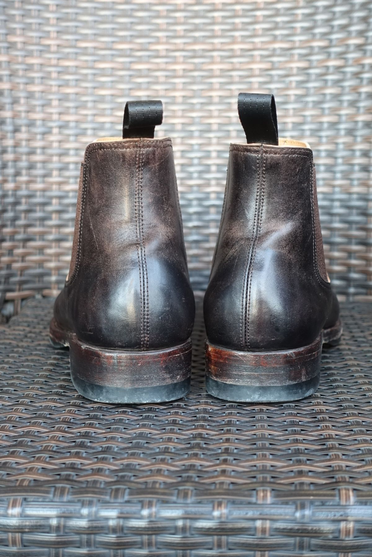 Photo by gear on January 4, 2024 of the Briselblack The Seventh Chelsea Boot in Maryam Brown Horsebutt.