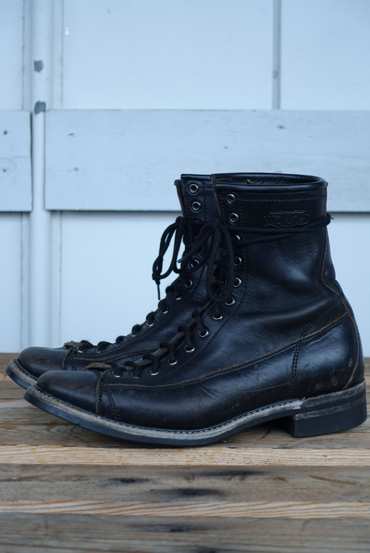 Photo by gear on November 3, 2023 of the Willie's Handmade Boots Monkey Boot in Horween Black Chromexcel.