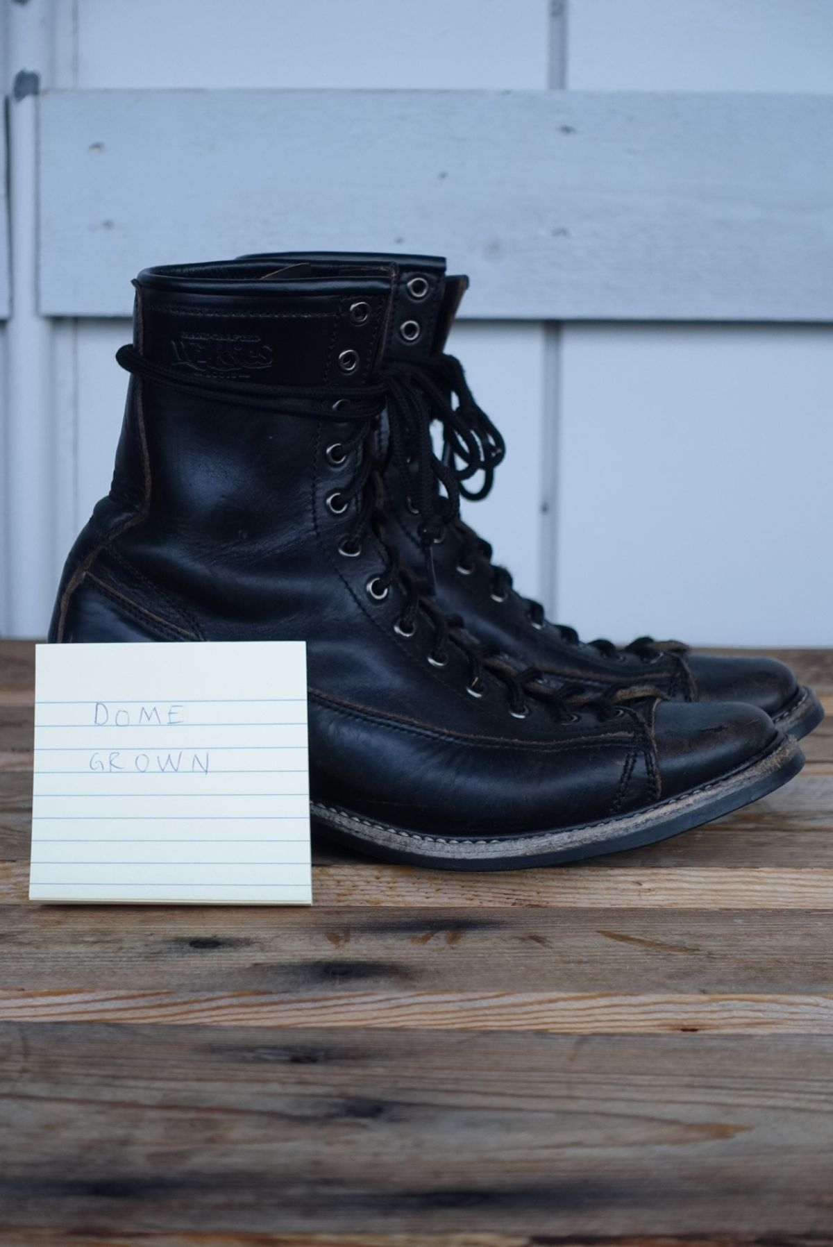 Photo by gear on November 3, 2023 of the Willie's Handmade Boots Monkey Boot in Horween Black Chromexcel.