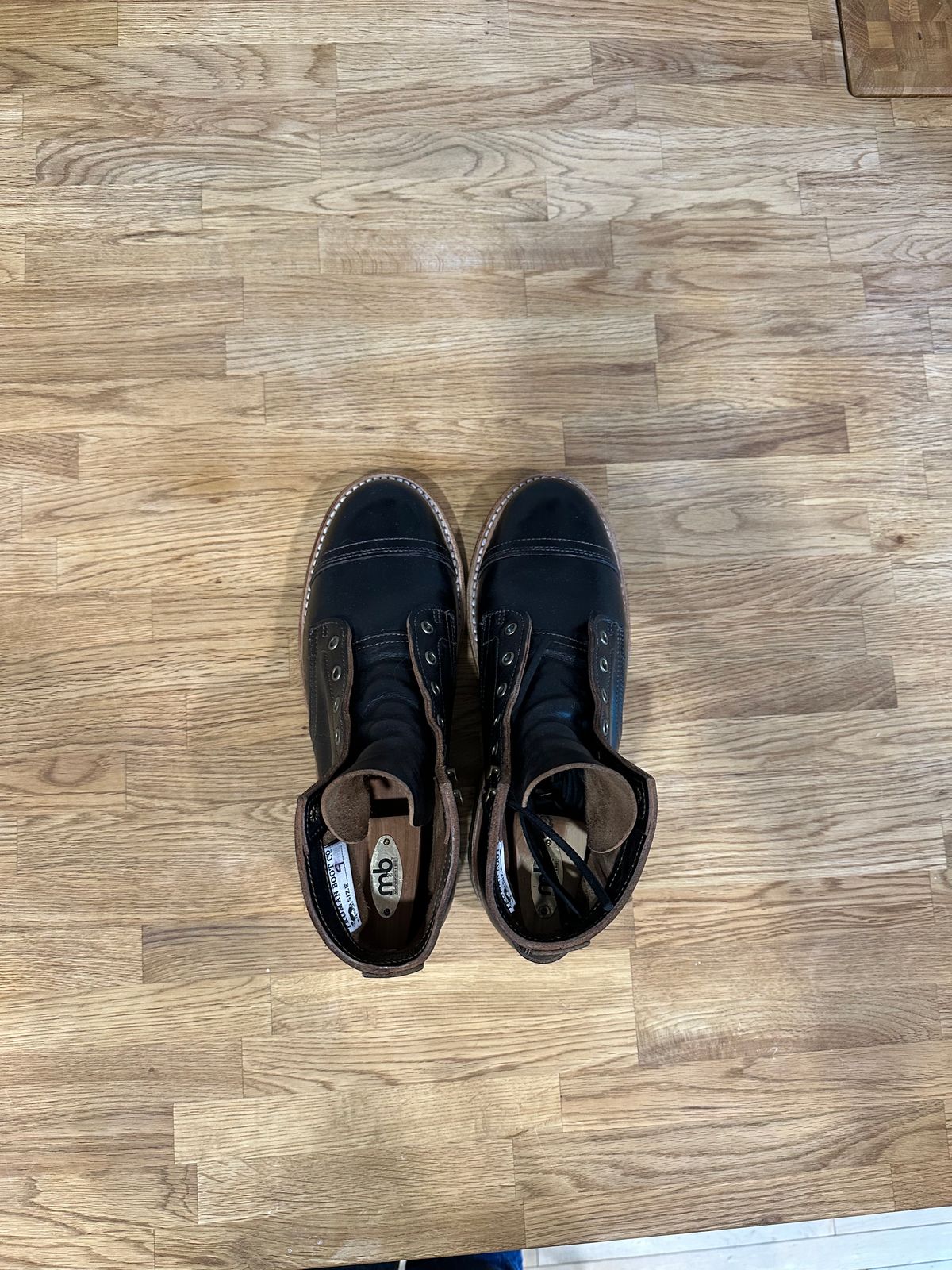 Photo by nerdingdirty on October 4, 2023 of the Truman Service Boot in Black Teacore.