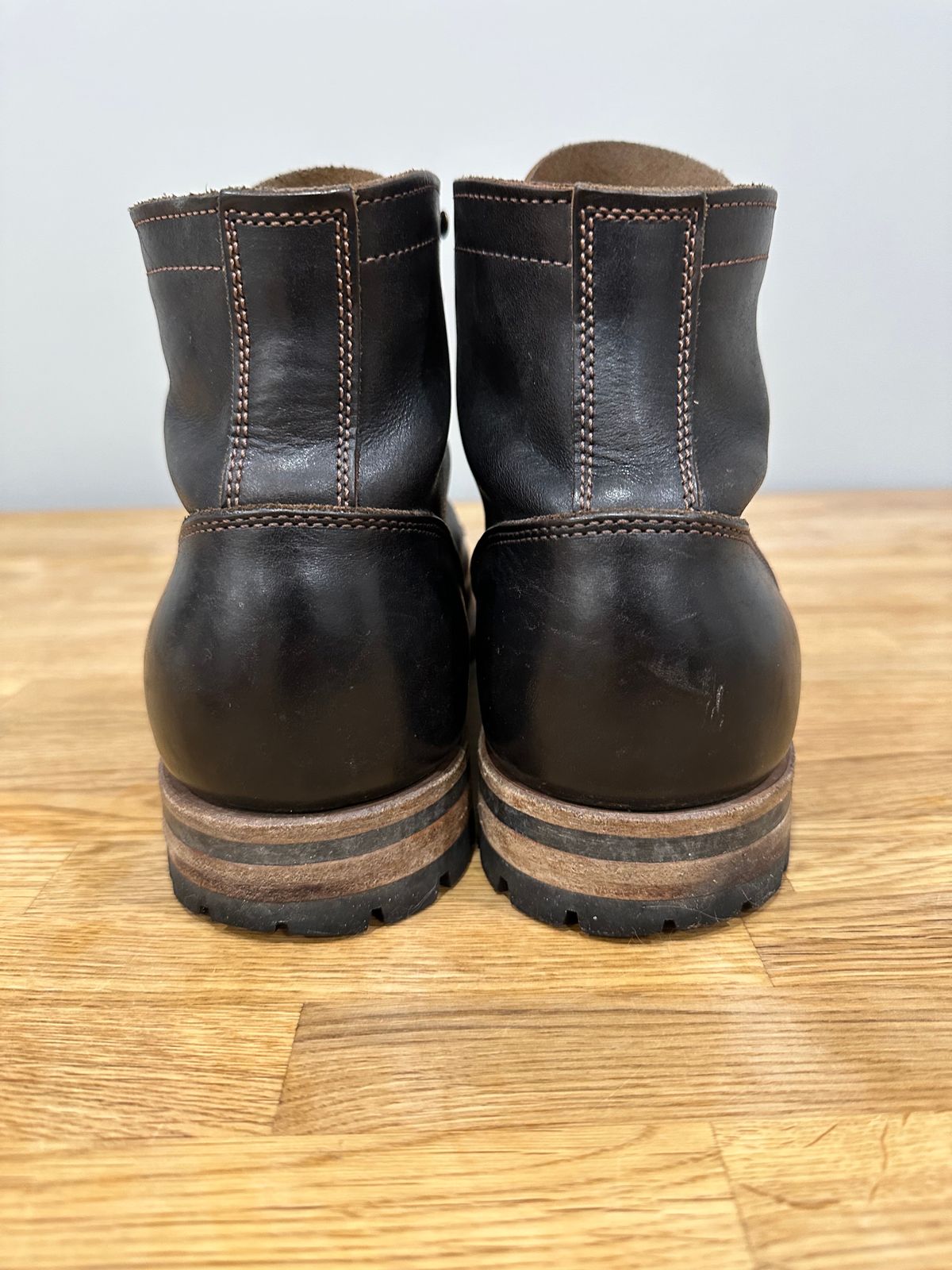 Photo by nerdingdirty on January 4, 2024 of the Truman Service Boot in Black Teacore.