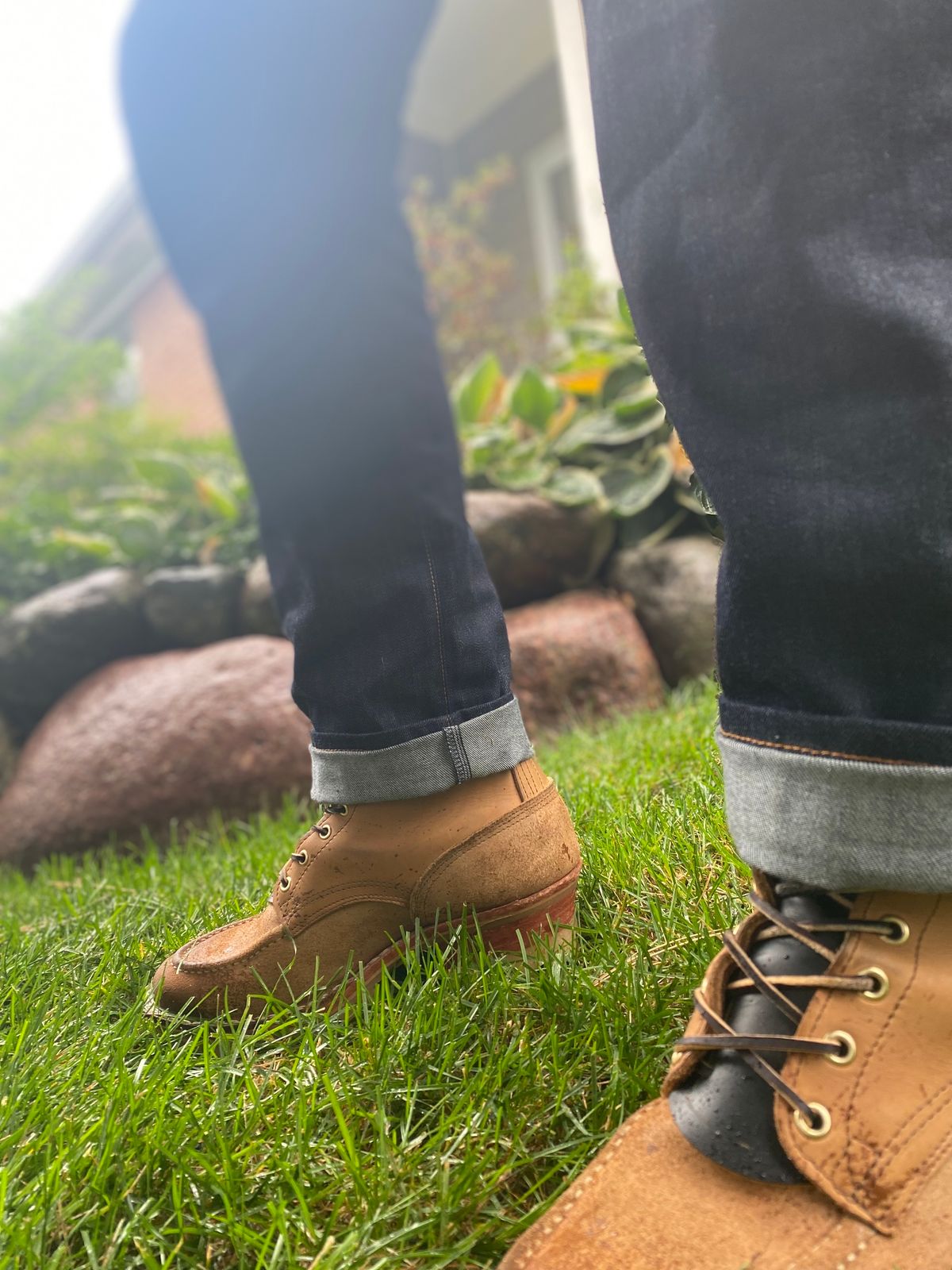 Photo by bootbeater on October 6, 2023 of the Nicks DomePro in Seidel 1964 Tan Roughout.
