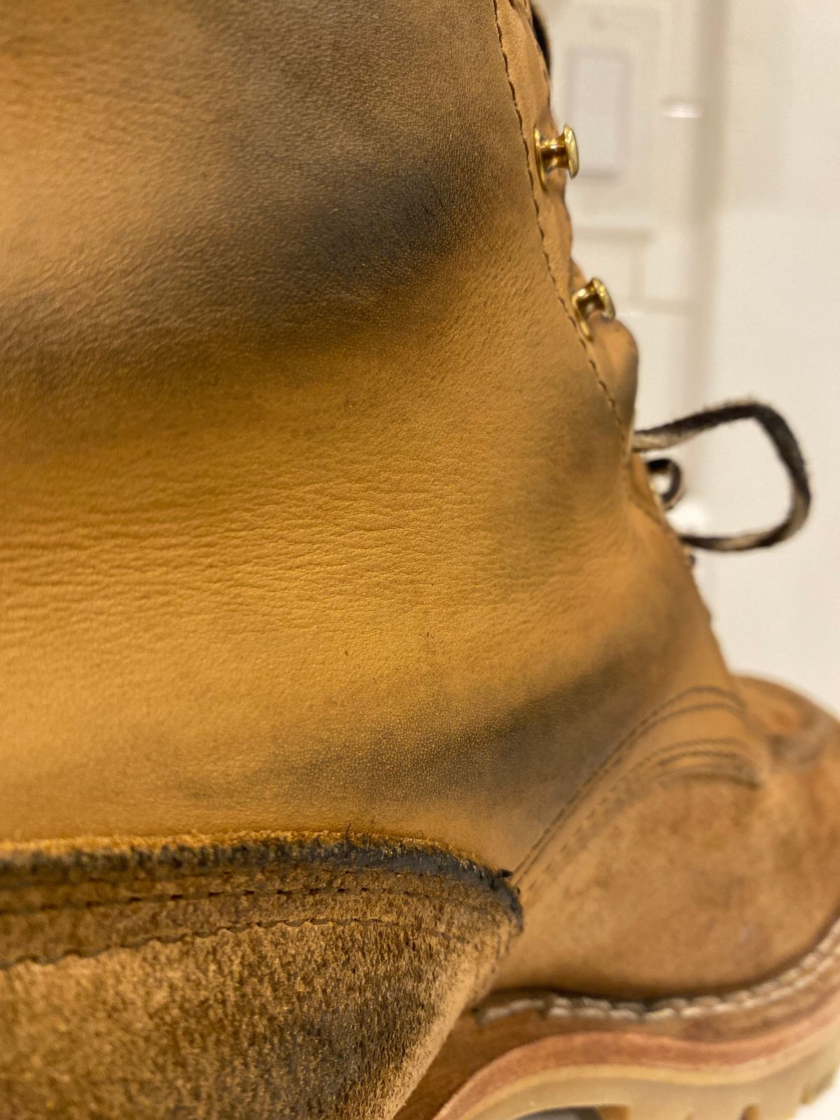 Photo by bootbeater on October 13, 2023 of the Nicks DomePro in Seidel 1964 Tan Roughout.