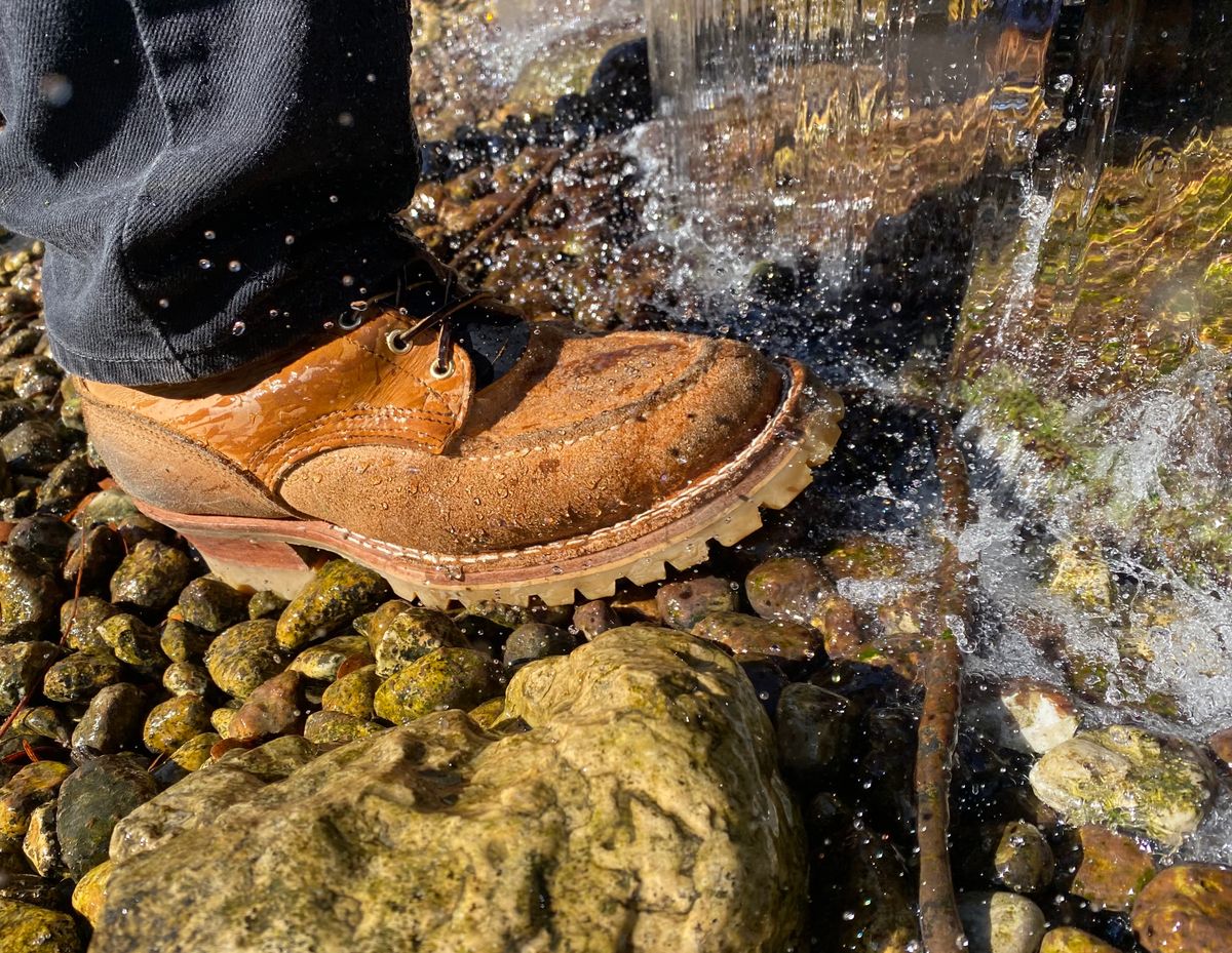 Photo by bootbeater on October 17, 2023 of the Nicks DomePro in Seidel 1964 Tan Roughout.