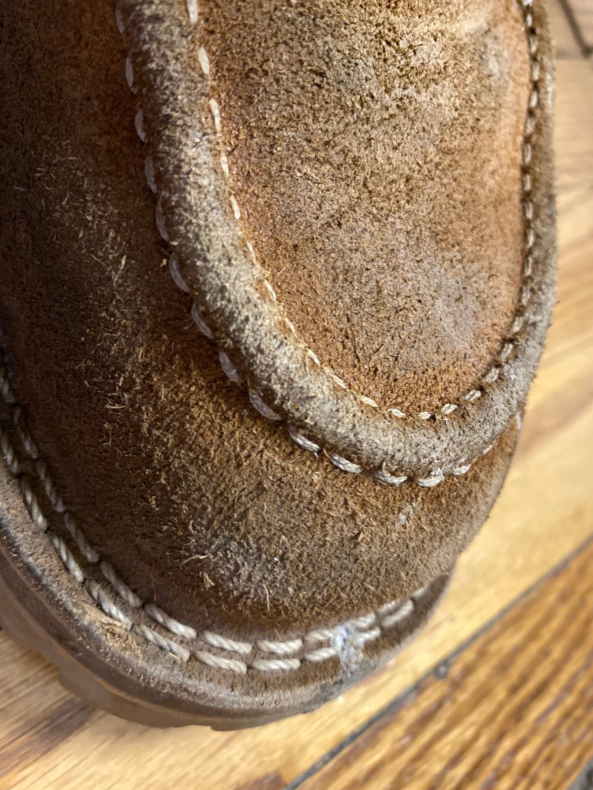 Photo by bootbeater on November 12, 2023 of the Nicks DomePro in Seidel 1964 Tan Roughout.
