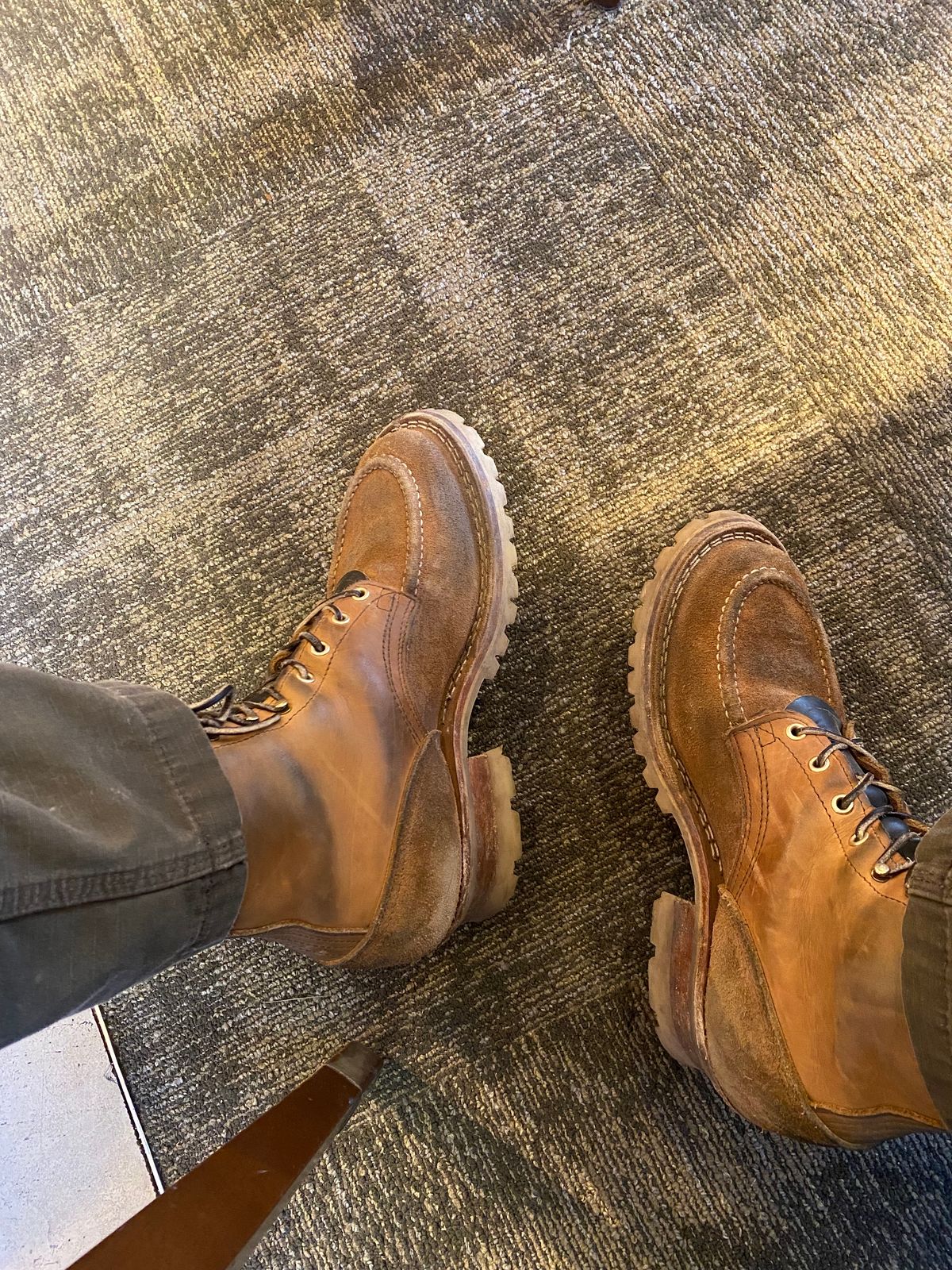 Photo by bootbeater on November 17, 2023 of the Nicks DomePro in Seidel 1964 Tan Roughout.