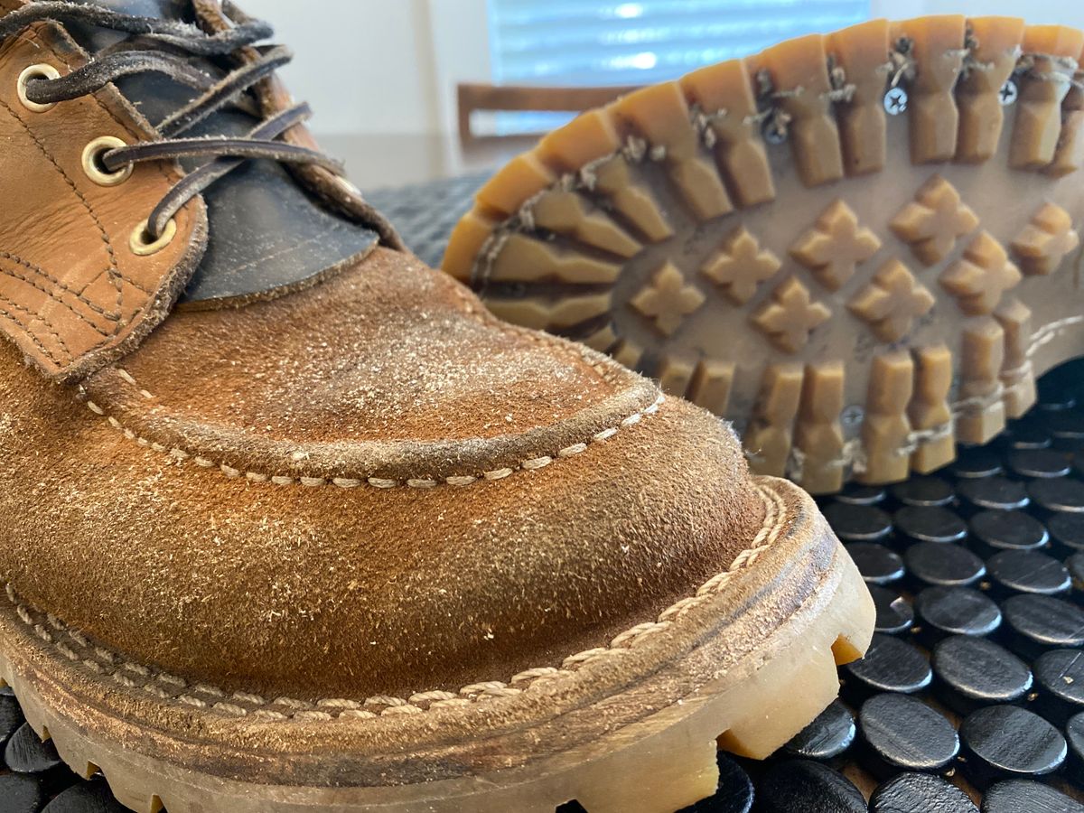 Photo by bootbeater on November 18, 2023 of the Nicks DomePro in Seidel 1964 Tan Roughout.
