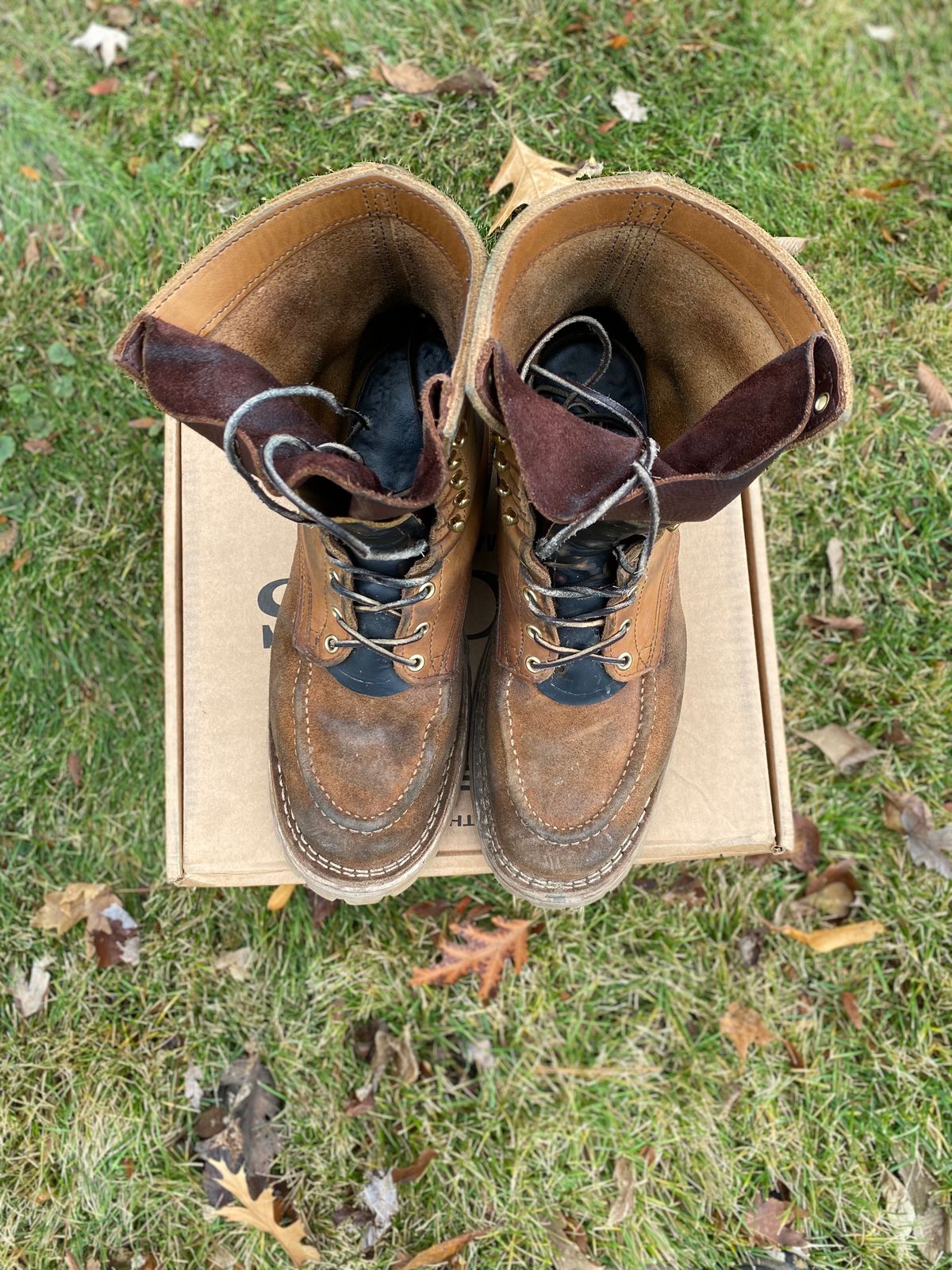 Photo by bootbeater on December 4, 2023 of the Nicks DomePro in Seidel 1964 Tan Roughout.