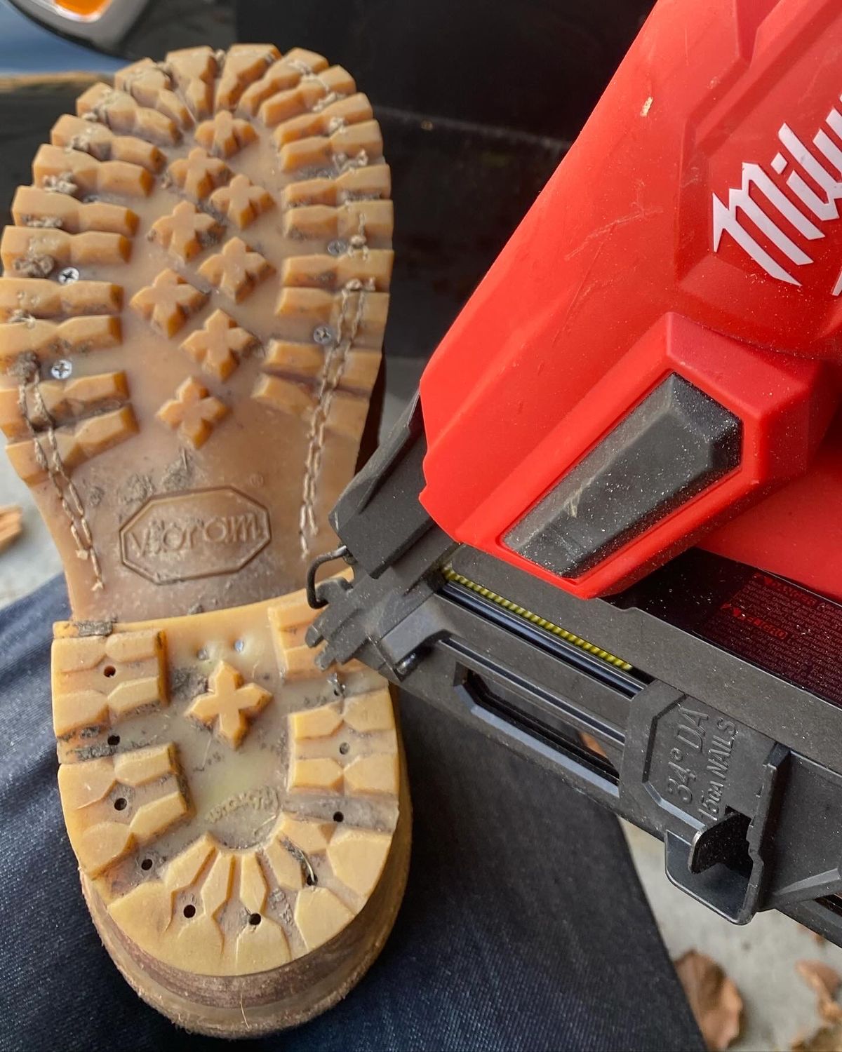 Photo by bootbeater on December 10, 2023 of the Nicks DomePro in Seidel 1964 Tan Roughout.