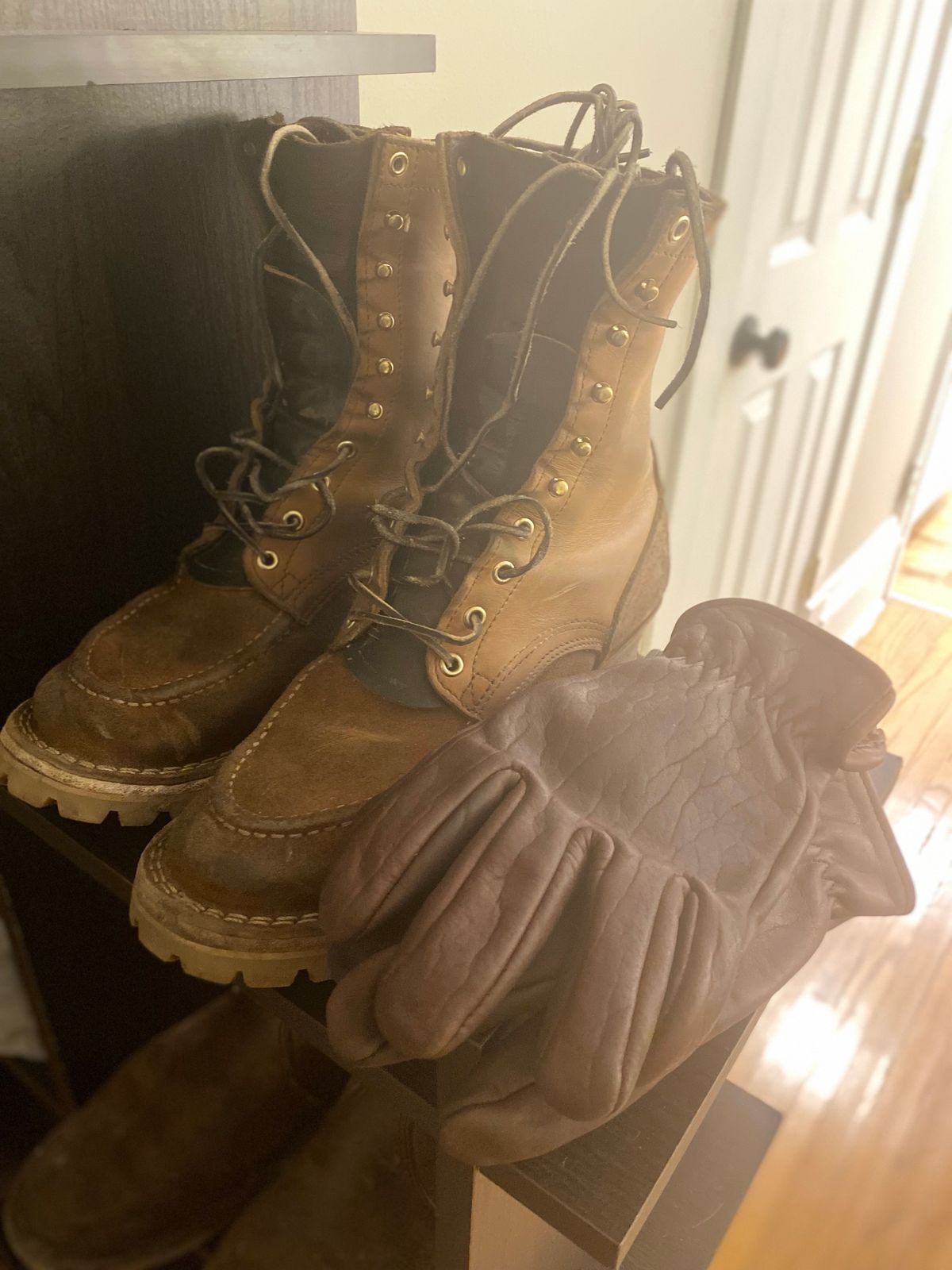 Photo by bootbeater on December 13, 2023 of the Nicks DomePro in Seidel 1964 Tan Roughout.