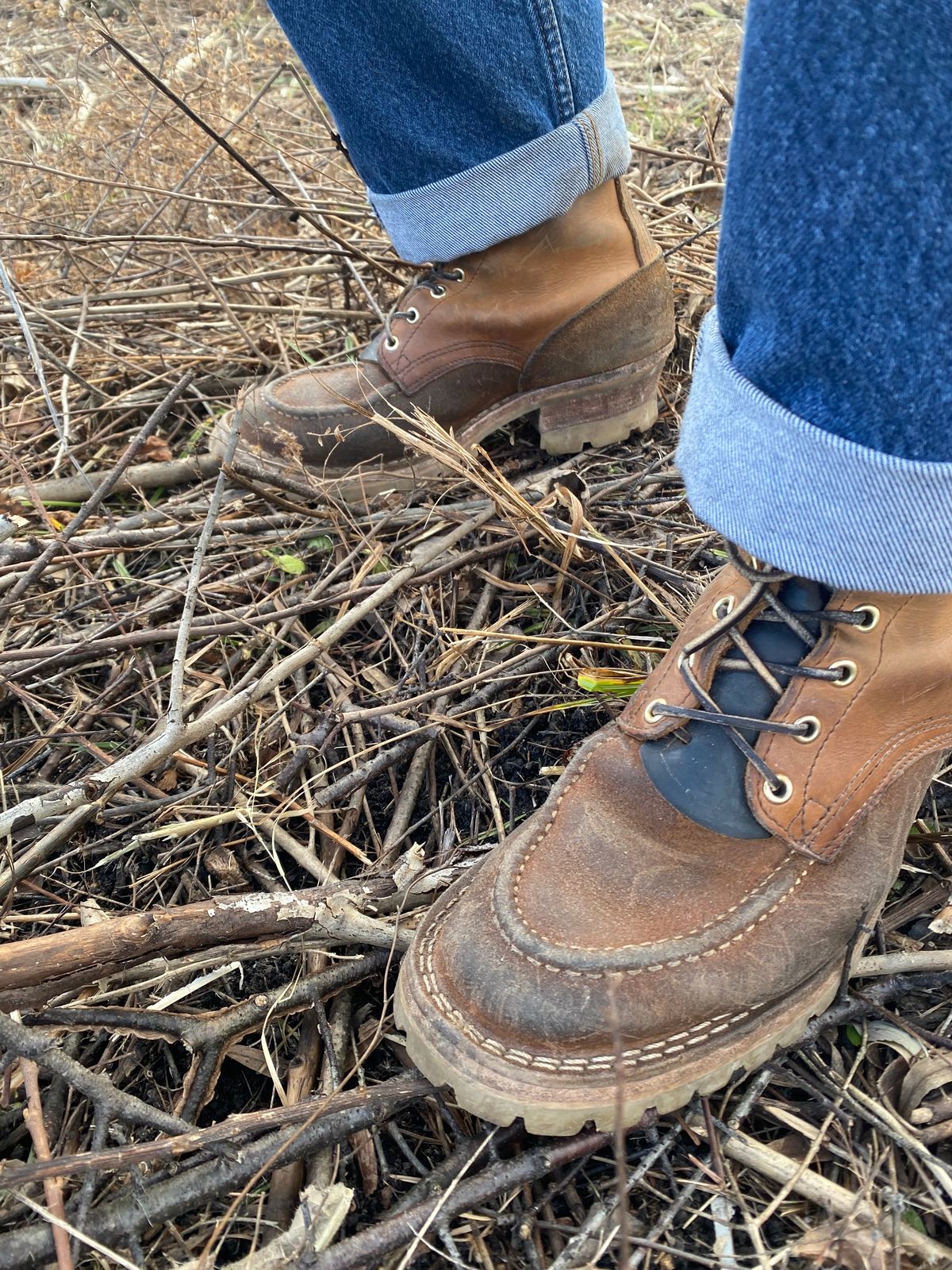 Photo by bootbeater on December 18, 2023 of the Nicks DomePro in Seidel 1964 Tan Roughout.