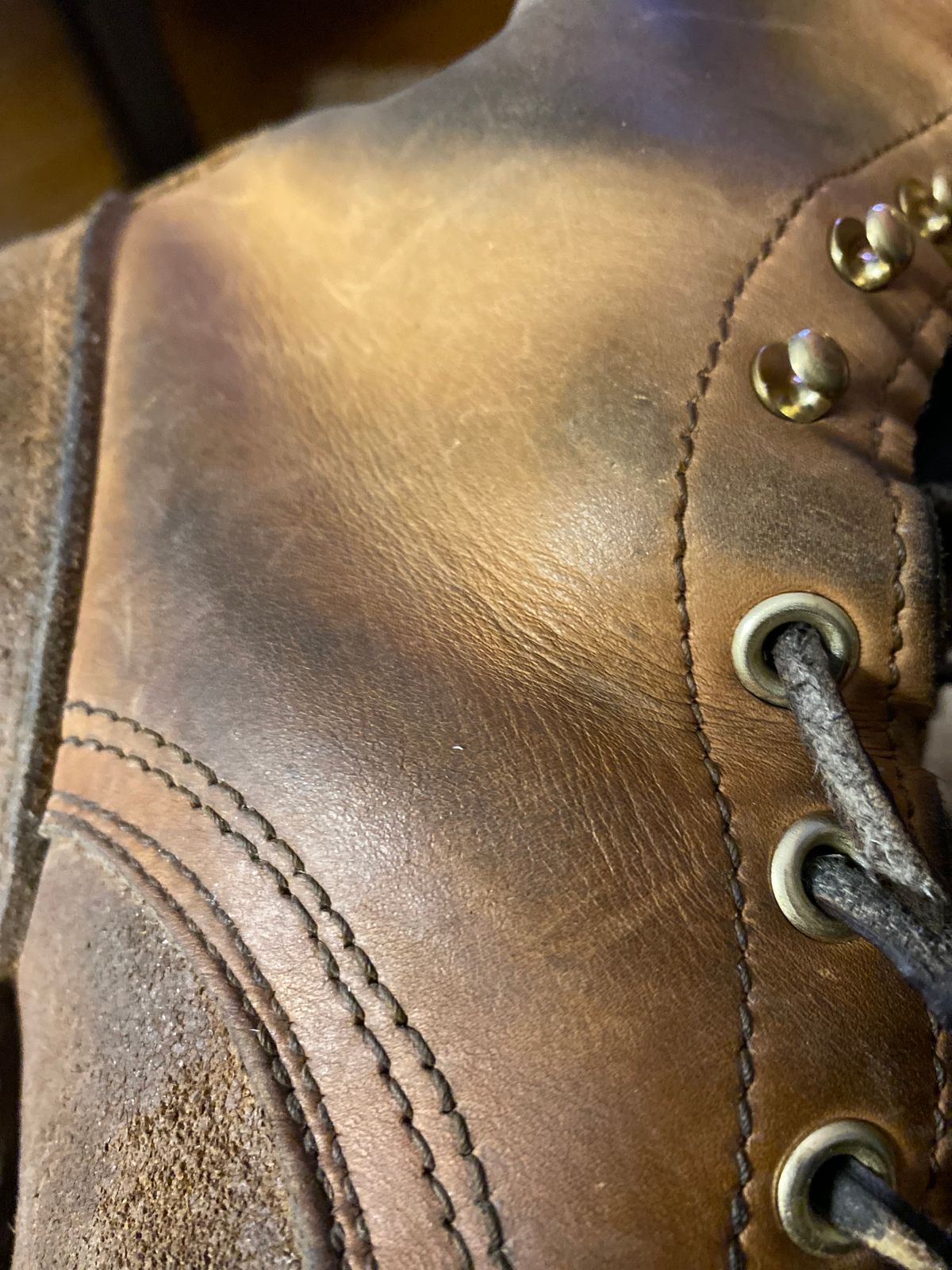 Photo by bootbeater on December 22, 2023 of the Nicks DomePro in Seidel 1964 Tan Roughout.