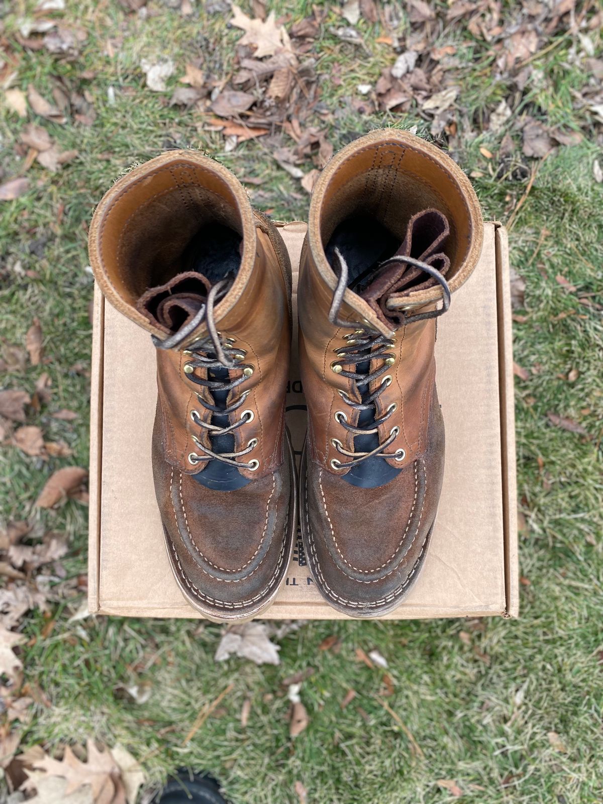 Photo by bootbeater on February 4, 2024 of the Nicks DomePro in Seidel 1964 Tan Roughout.