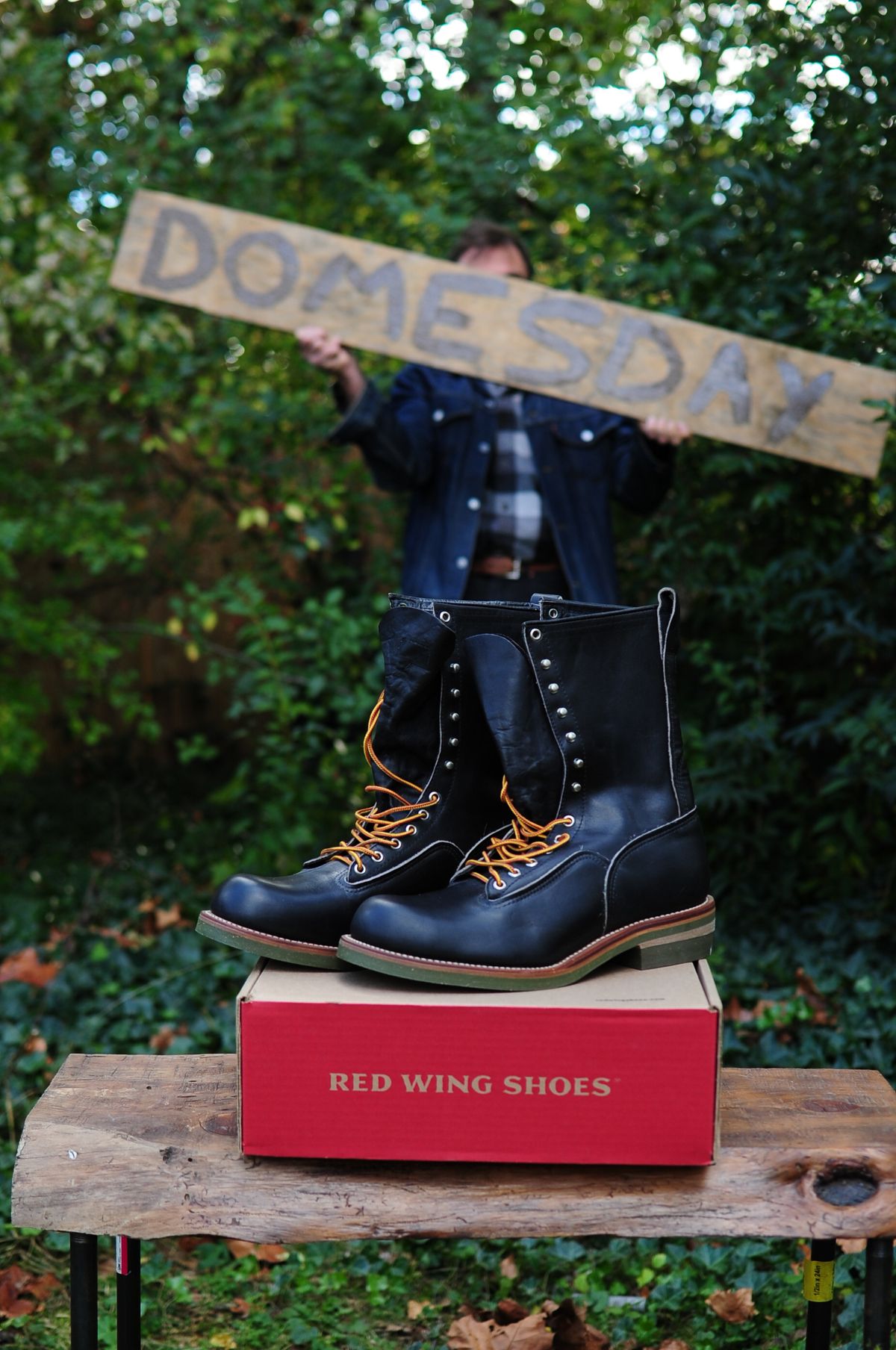 Photo by bootbeater on October 15, 2024 of the Red Wing 919 Climber Vtg. 1983 in S.B. Foot Black Chrome.