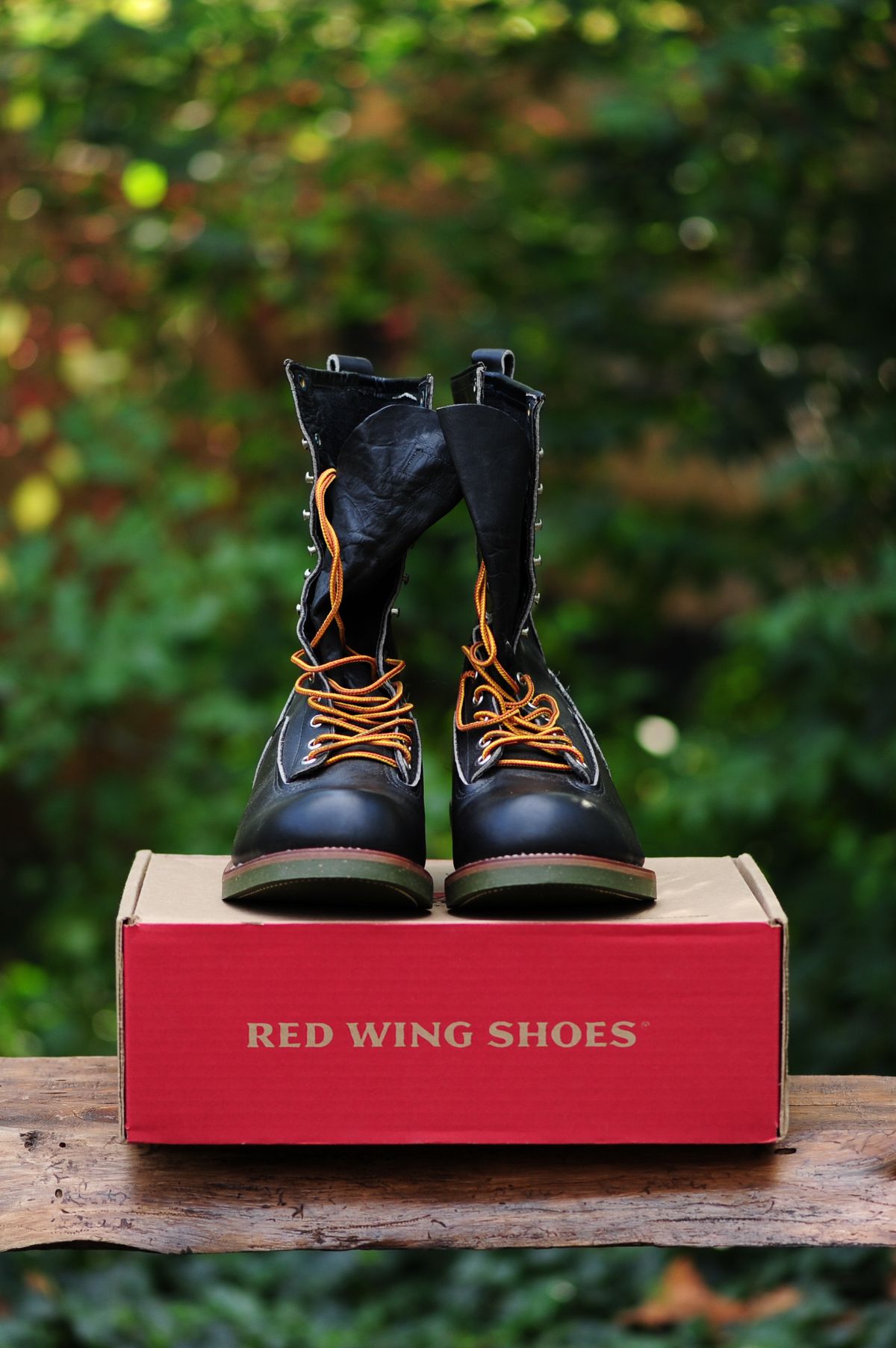 Photo by bootbeater on October 15, 2024 of the Red Wing 919 Climber Vtg. 1983 in S.B. Foot Black Chrome.