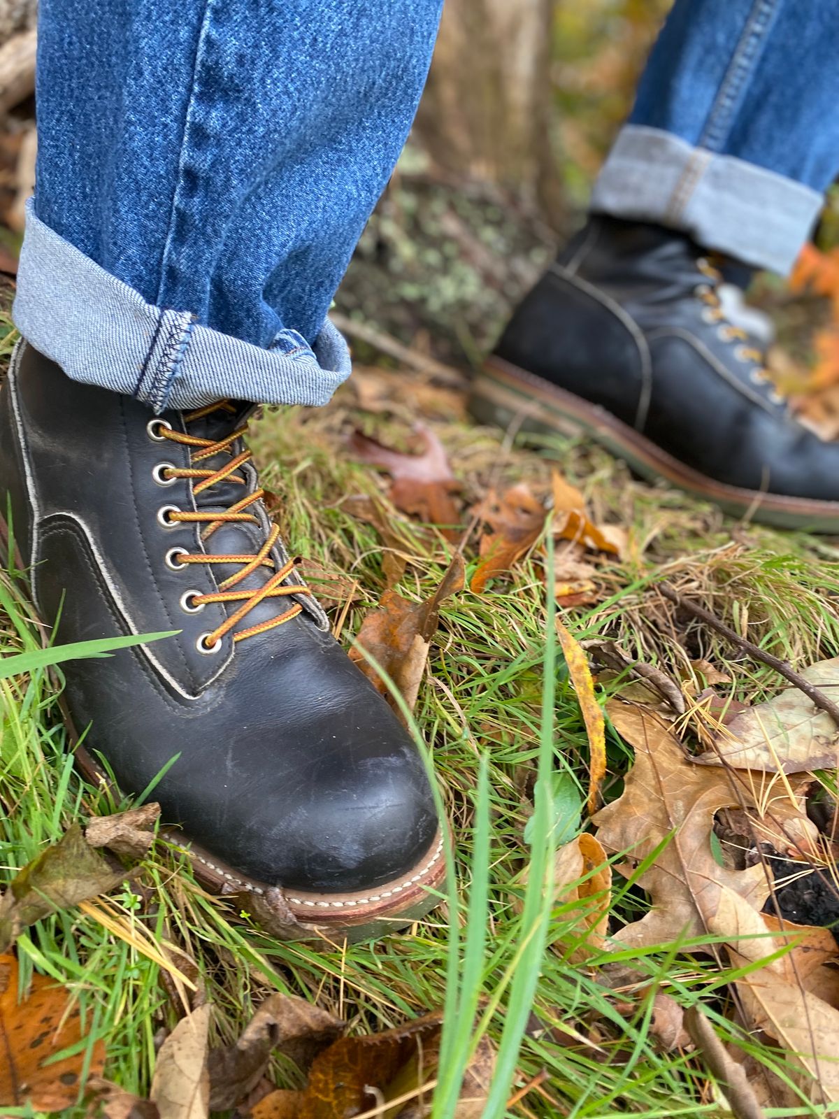 Photo by bootbeater on October 25, 2024 of the Red Wing 919 Climber Vtg. 1983 in S.B. Foot Black Chrome.