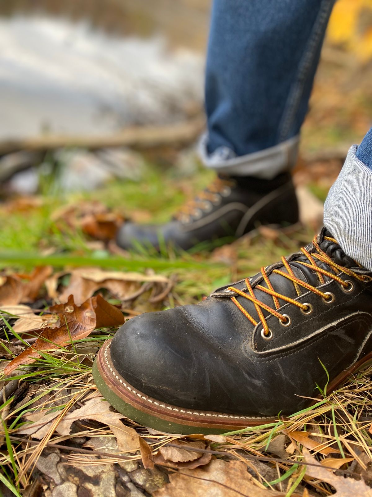 Photo by bootbeater on October 25, 2024 of the Red Wing 919 Climber Vtg. 1983 in S.B. Foot Black Chrome.