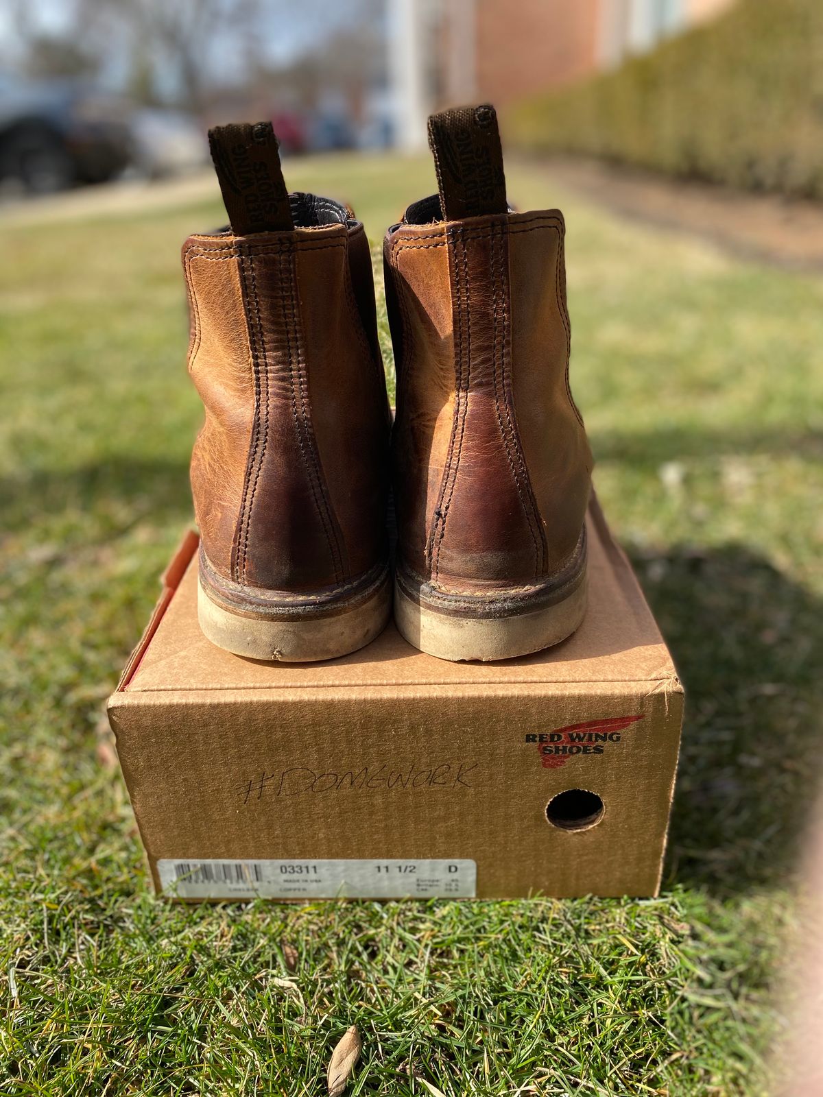 Photo by bootbeater on March 5, 2023 of the Red Wing Weekender Chelsea in S.B. Foot Copper Rough and Tough.