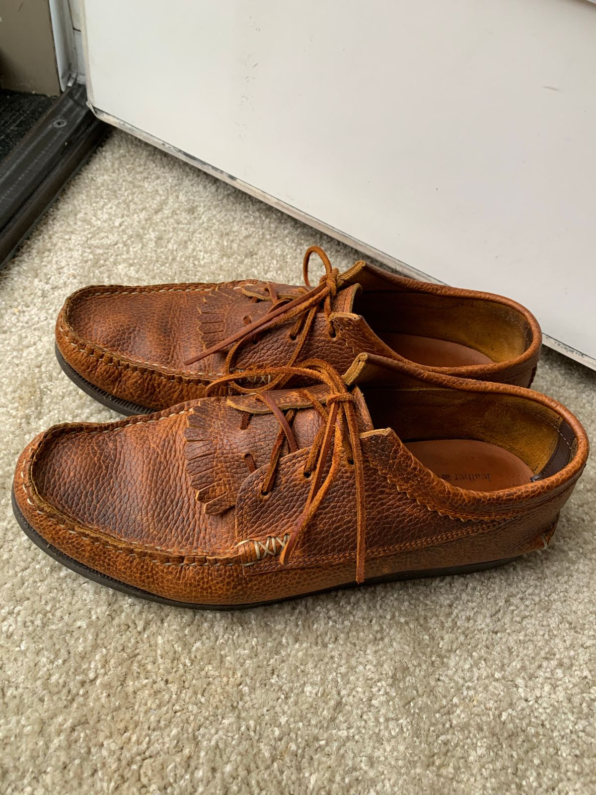 Photo by plumbluck2 on November 3, 2022 of the Yuketen Blucher with Kiltie in Unlisted Leather.