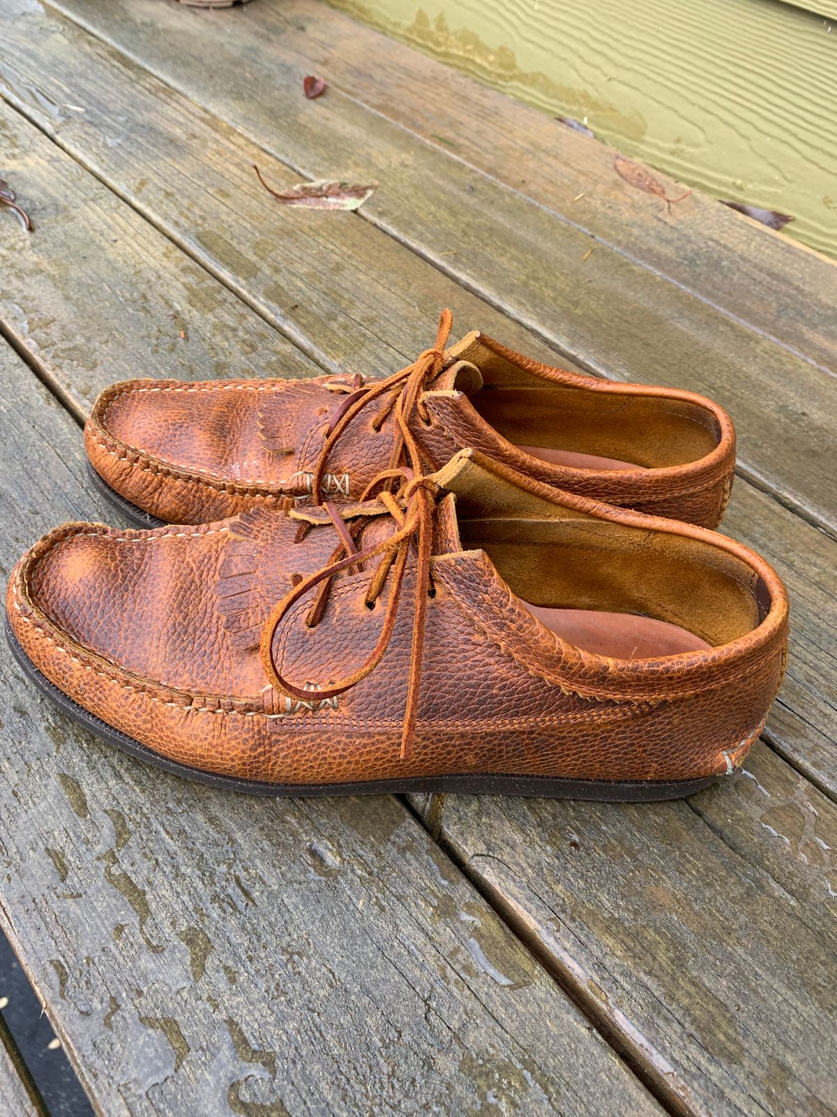 Photo by plumbluck2 on December 5, 2022 of the Yuketen Blucher with Kiltie in Unlisted Leather.