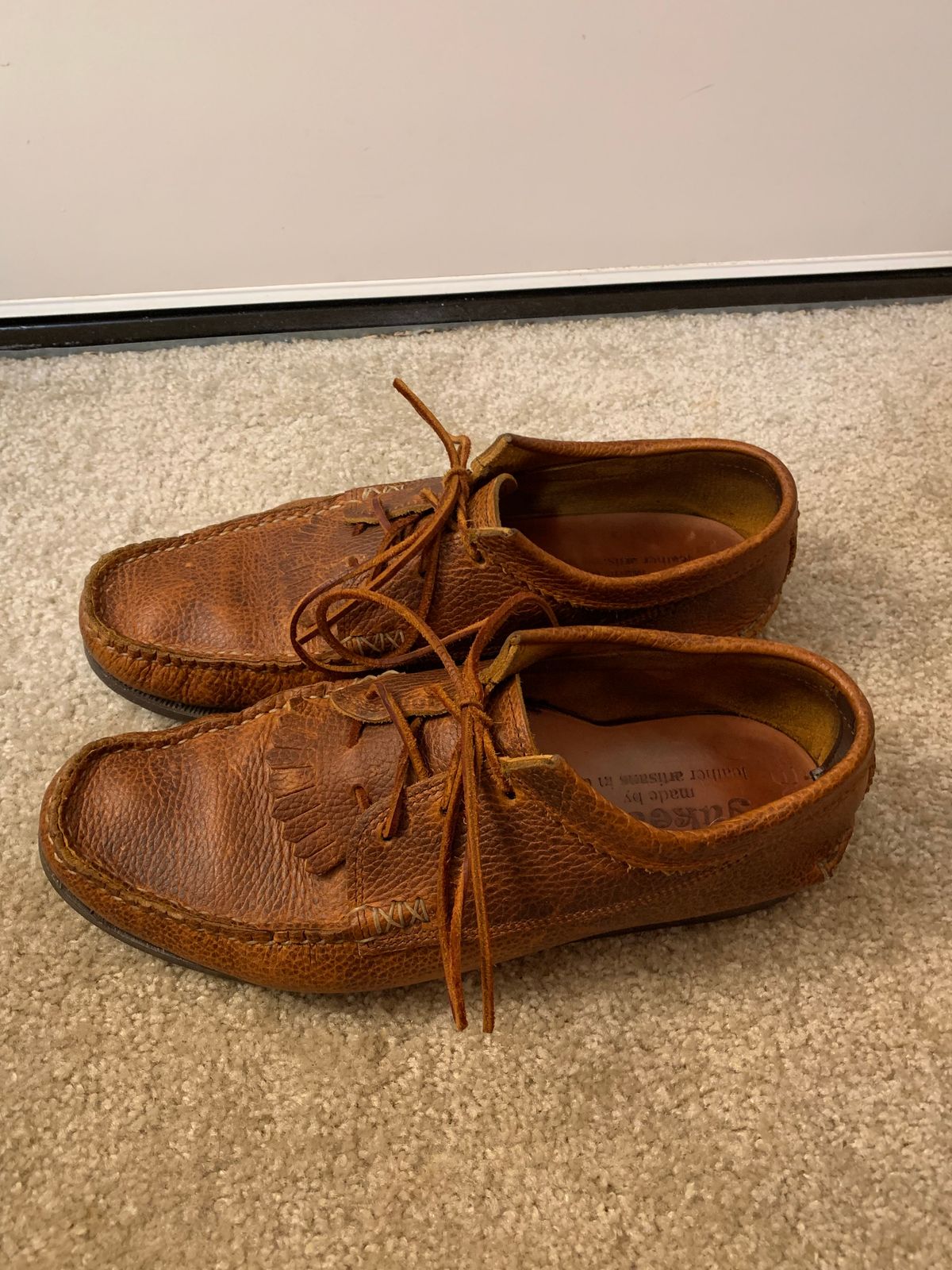 Photo by plumbluck2 on February 6, 2023 of the Yuketen Blucher with Kiltie in Unlisted Leather.