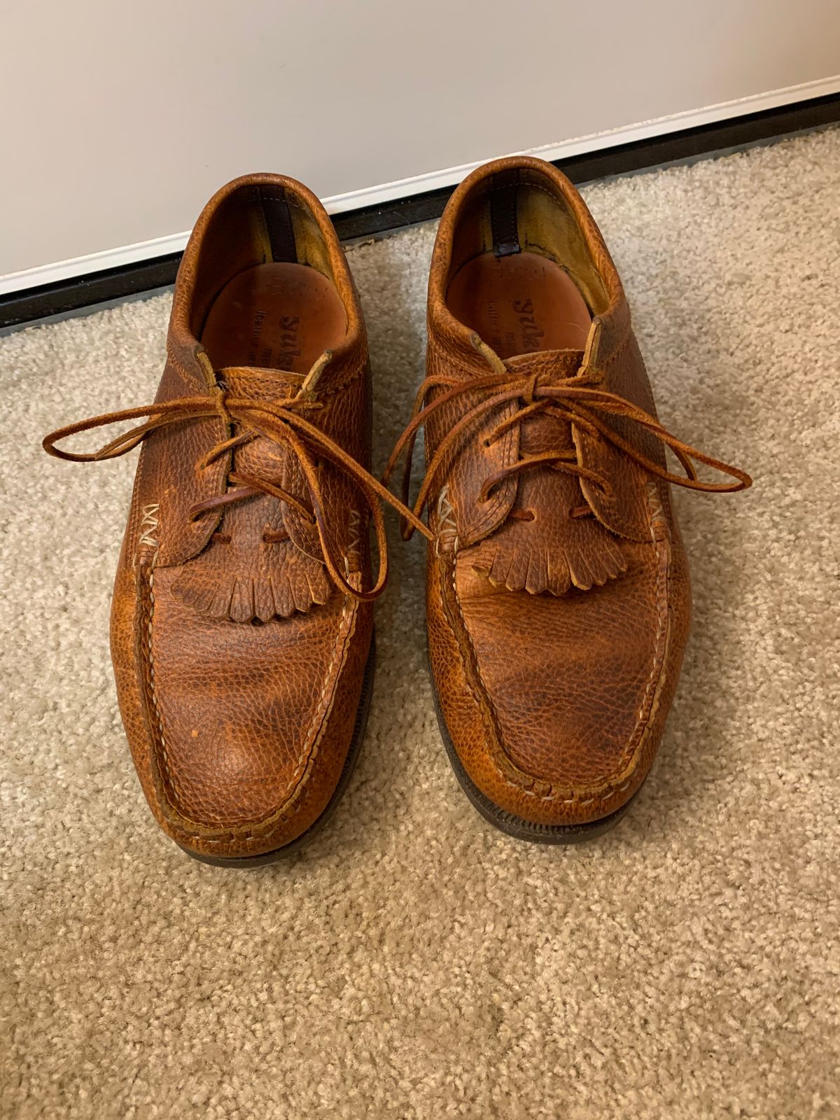 Photo by plumbluck2 on February 6, 2023 of the Yuketen Blucher with Kiltie in Unlisted Leather.