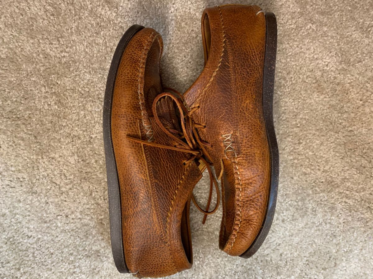 Photo by plumbluck2 on February 6, 2023 of the Yuketen Blucher with Kiltie in Unlisted Leather.
