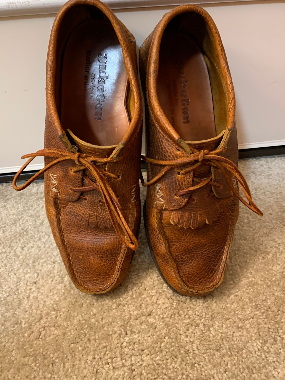 Photo by plumbluck2 on February 6, 2023 of the Yuketen Blucher with Kiltie in Unlisted Leather.