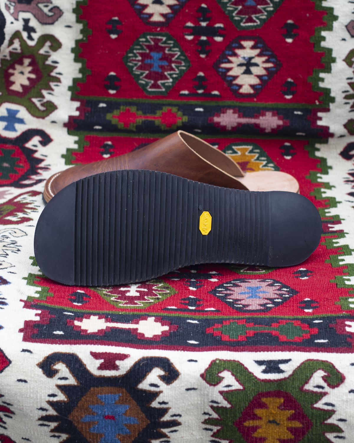 Photo by baschdln on June 28, 2025 of the Self-Made Mules in Austrian Cow-hide, Natural.