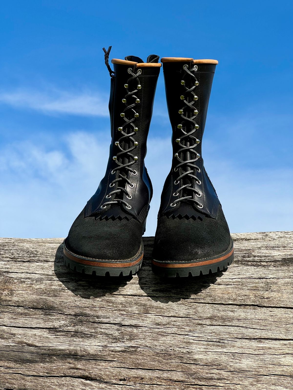 Photo by baschdln on September 2, 2024 of the Self-Made 10” Work Boots in Waterproof Cow-hide.