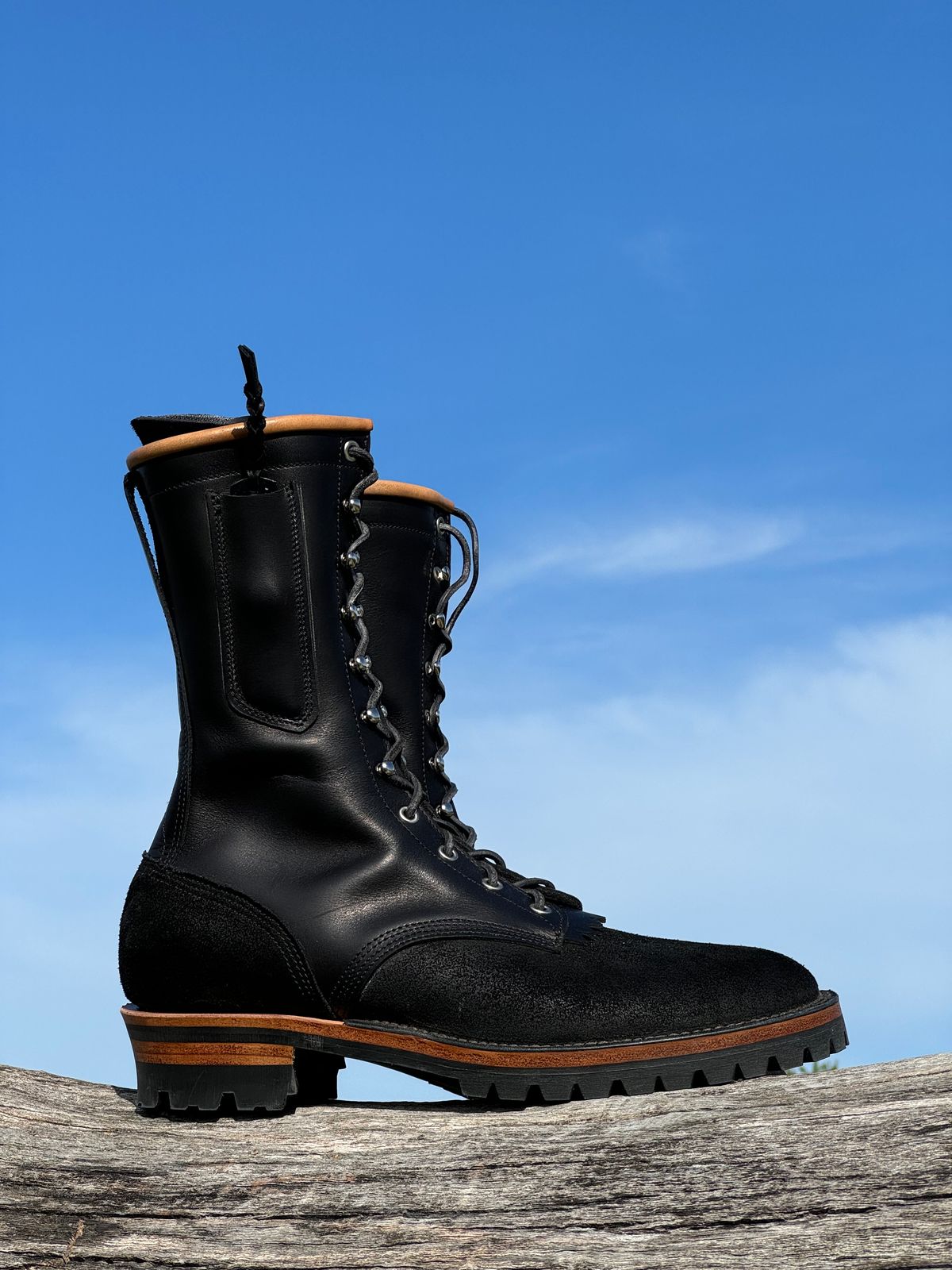 Photo by baschdln on September 2, 2024 of the Self-Made 10” Work Boots in Waterproof Cow-hide.