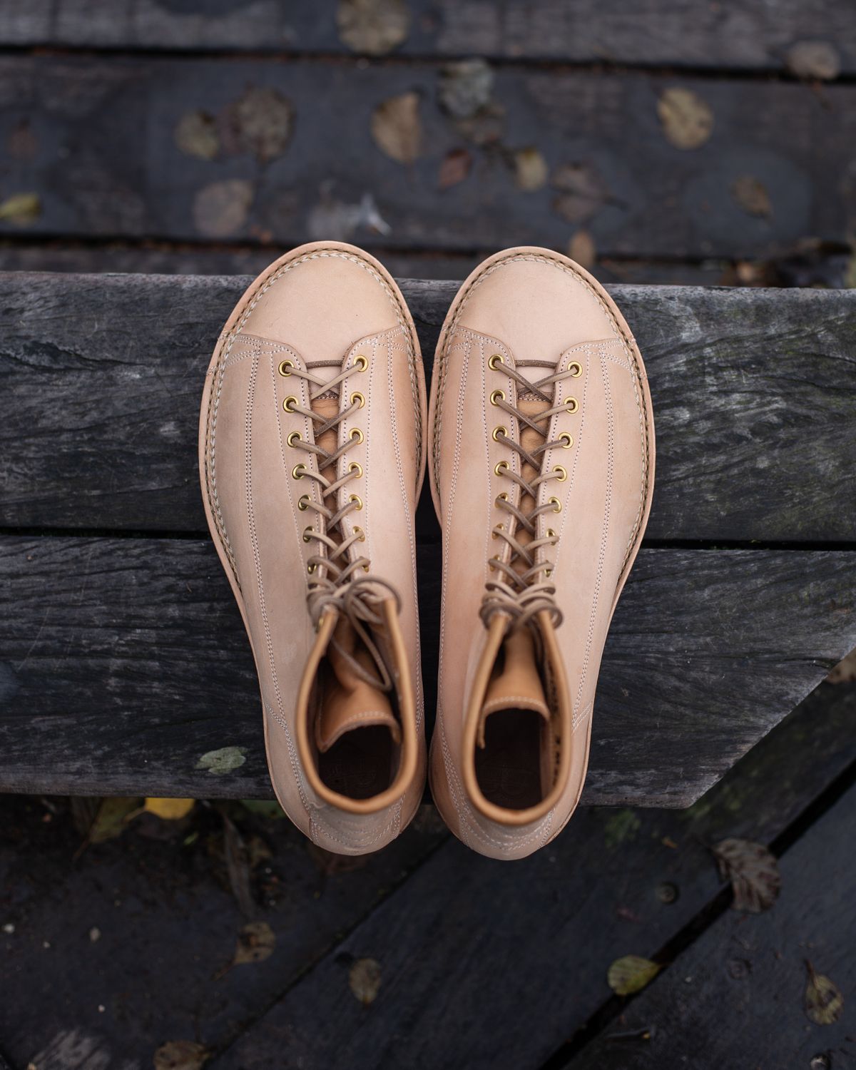 Photo by baschdln on October 10, 2024 of the Self-Made Monkey Boot in Conceria Cloe Crust Horsebutt.