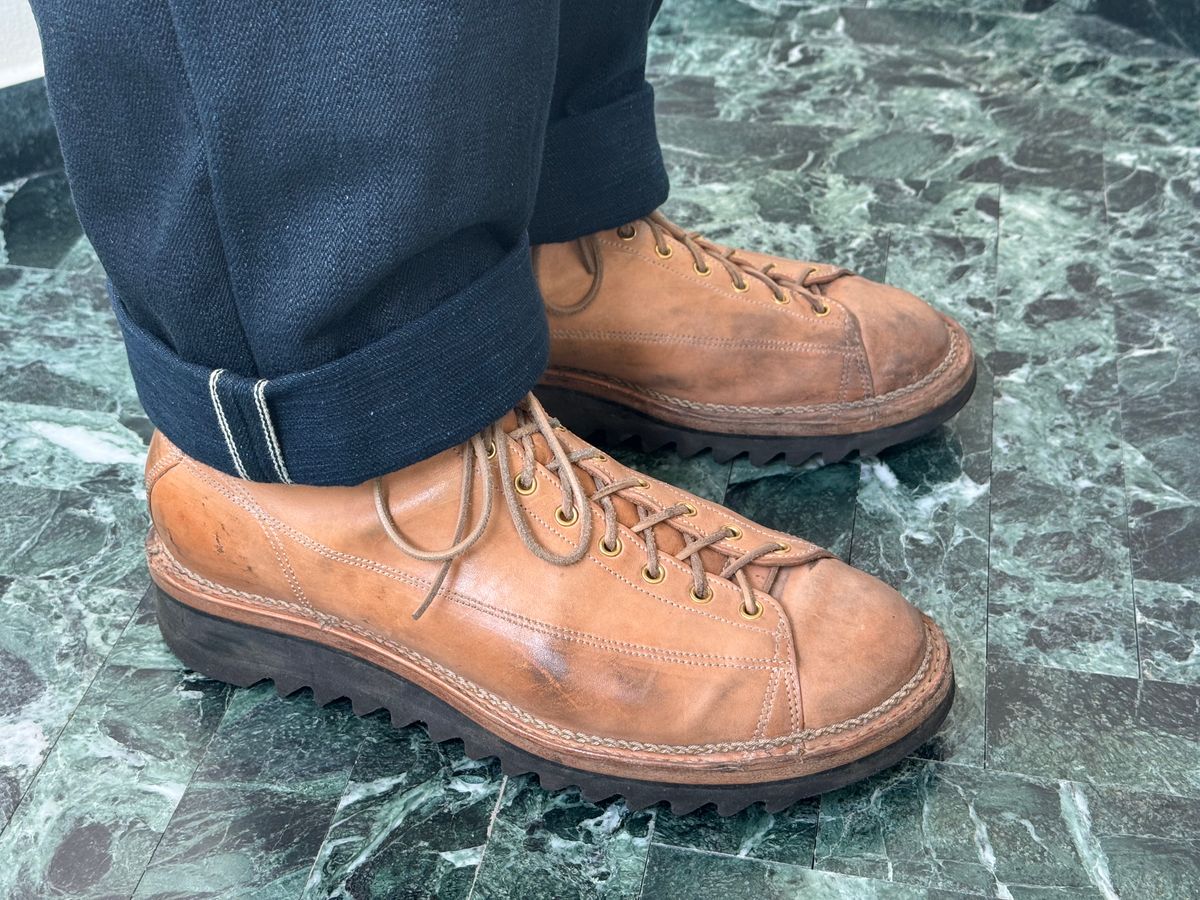 Photo by baschdln on November 14, 2024 of the Self-Made Monkey Boot in Conceria Cloe Crust Horsebutt.