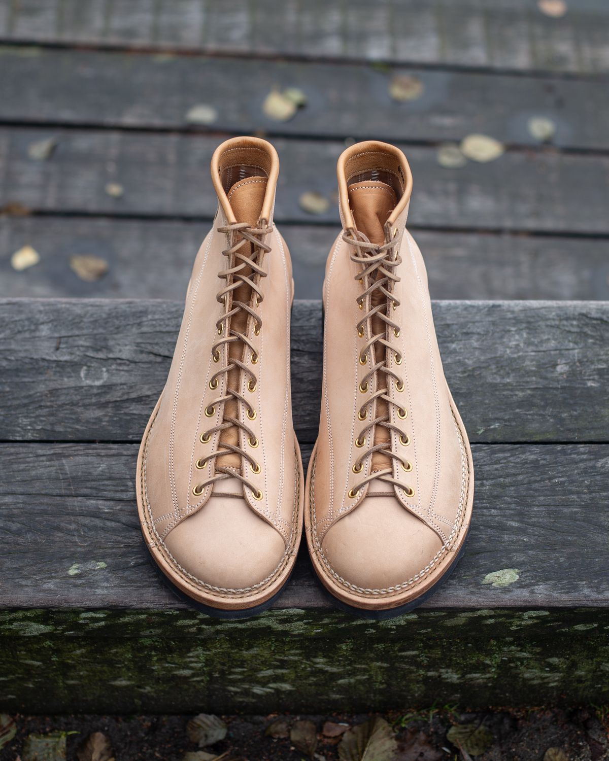 Photo by baschdln on October 10, 2024 of the Self-Made Monkey Boot in Conceria Cloe Crust Horsebutt.