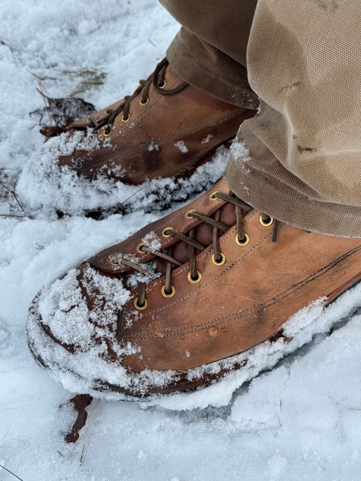 Photo by baschdln on November 23, 2024 of the Self-Made Monkey Boot in Conceria Cloe Crust Horsebutt.