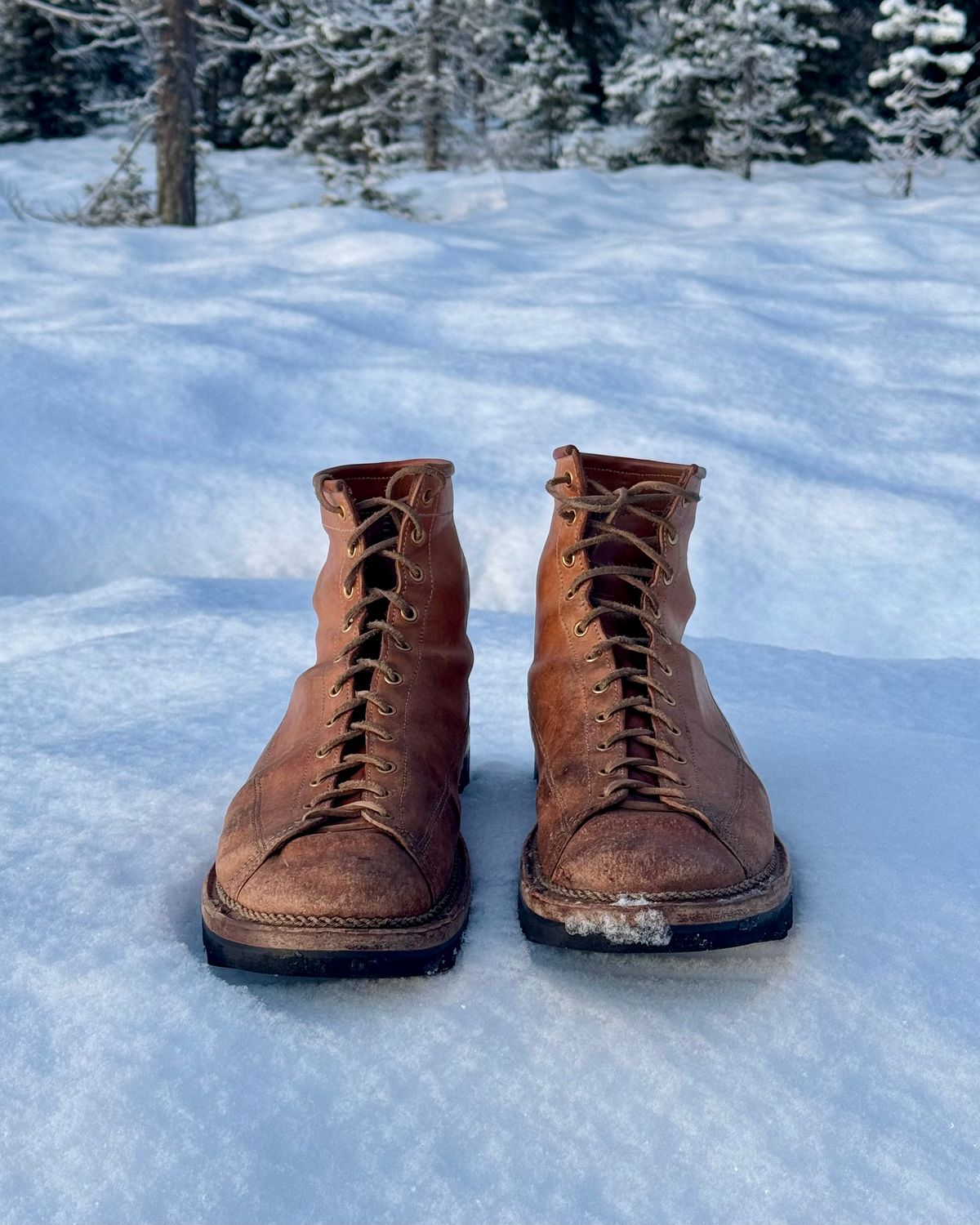 Photo by baschdln on January 5, 2025 of the Self-Made Monkey Boot in Conceria Cloe Crust Horsebutt.