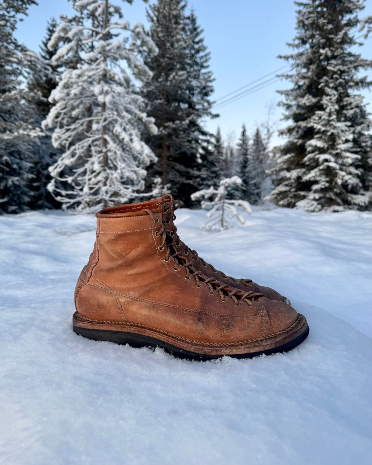 Photo by baschdln on January 5, 2025 of the Self-Made Monkey Boot in Conceria Cloe Crust Horsebutt.