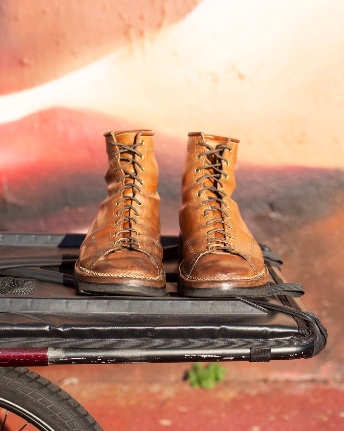 Photo by baschdln on February 2, 2025 of the Self-Made Monkey Boot in Conceria Cloe Crust Horsebutt.