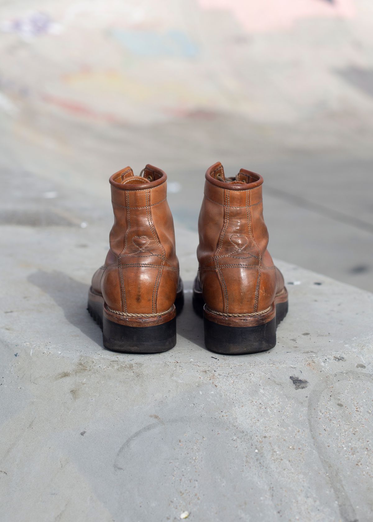 Photo by baschdln on February 28, 2025 of the Self-Made Monkey Boot in Conceria Cloe Crust Horsebutt.