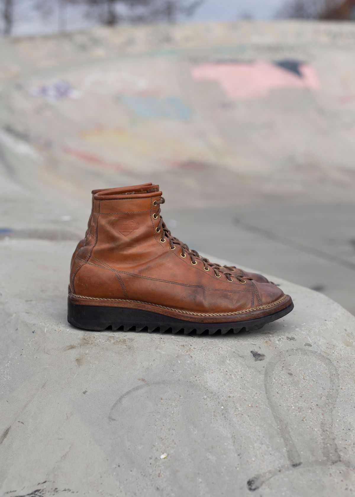 Photo by baschdln on February 28, 2025 of the Self-Made Monkey Boot in Conceria Cloe Crust Horsebutt.