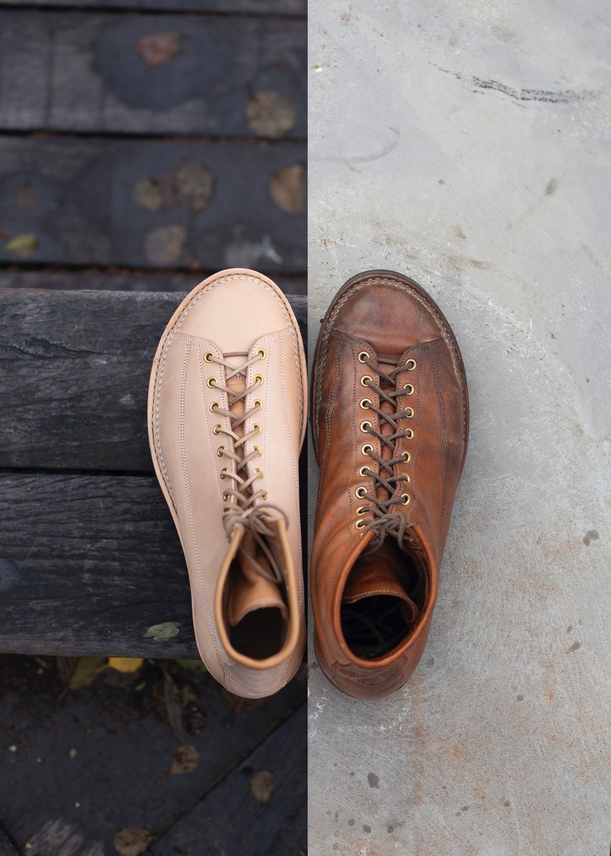 Photo by baschdln on February 28, 2025 of the Self-Made Monkey Boot in Conceria Cloe Crust Horsebutt.