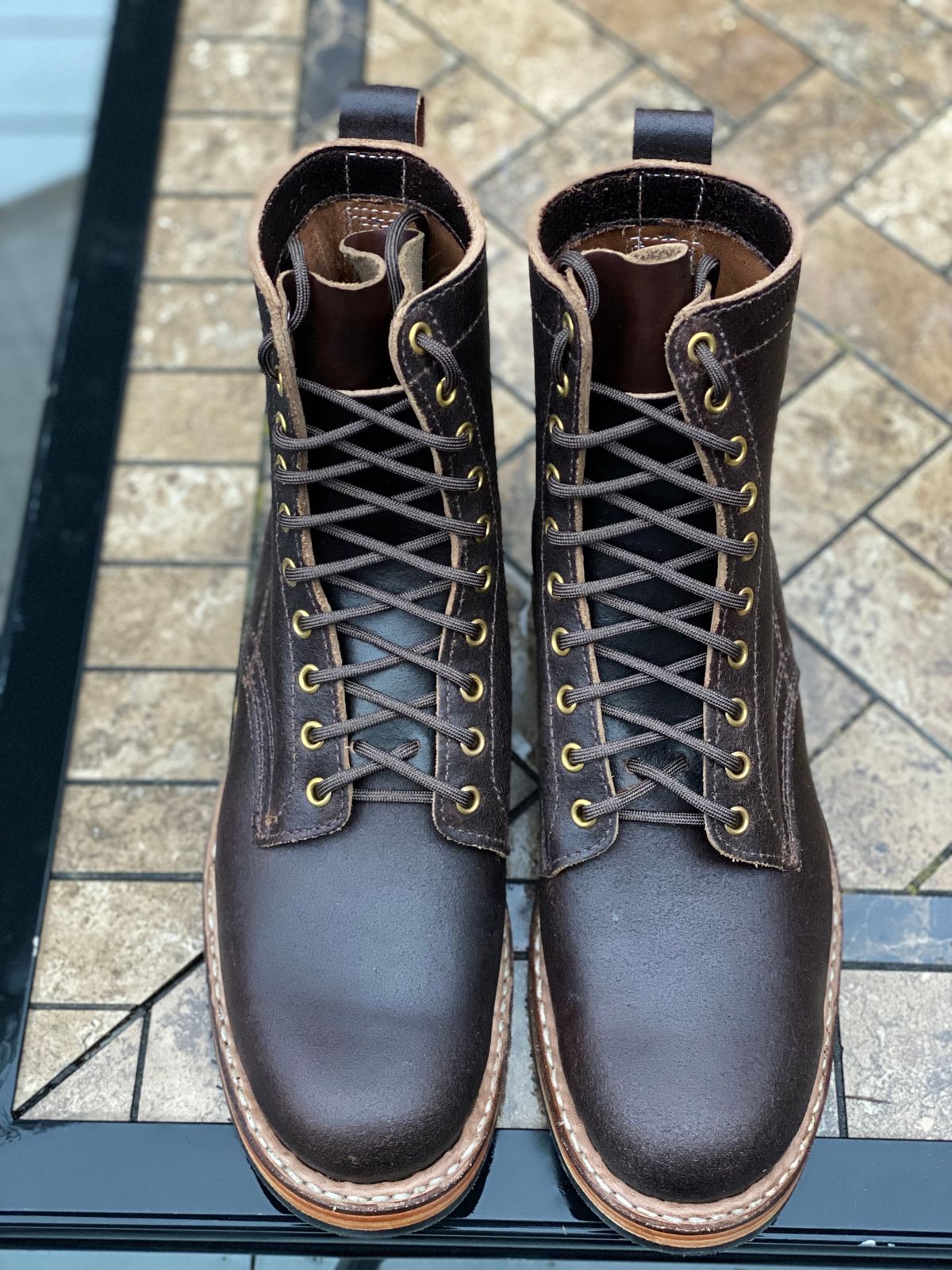 Photo by nvrp813 on November 1, 2022 of the White's Semi-Dress in Horween Brown Waxed Flesh.