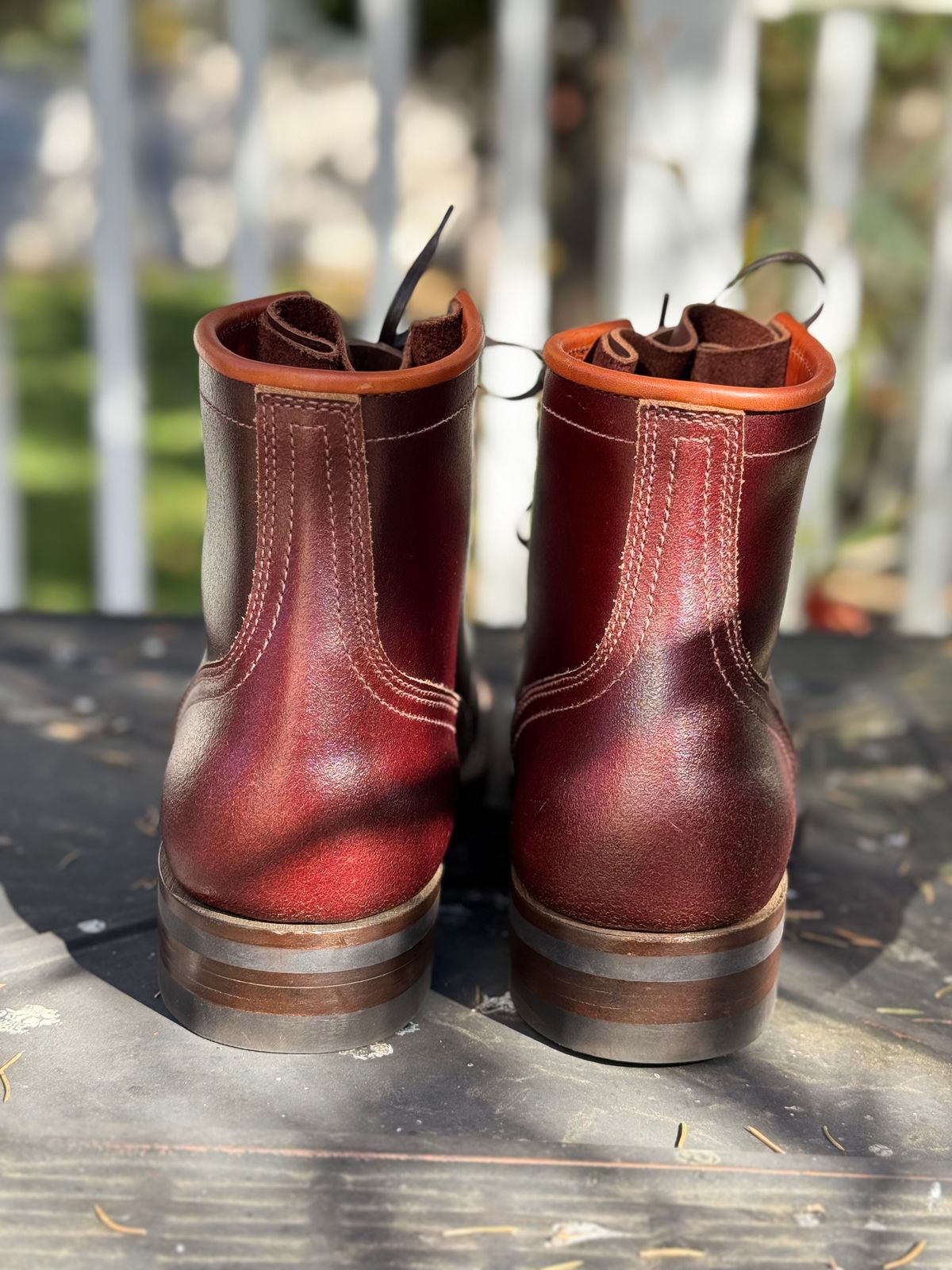 Photo by nvrp813 on November 1, 2024 of the Nicks MTO in Horween Tan Waxed Flesh.