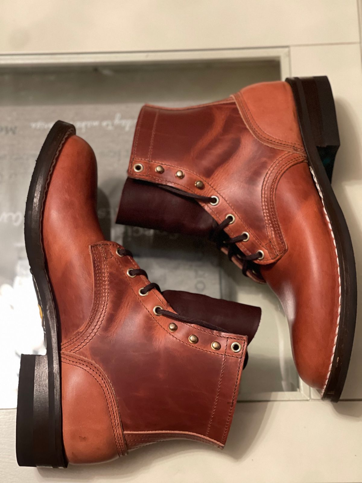 Photo by nvrp813 on November 2, 2023 of the Nicks Unknown Model in Wickett & Craig Natural Double Stuffed.