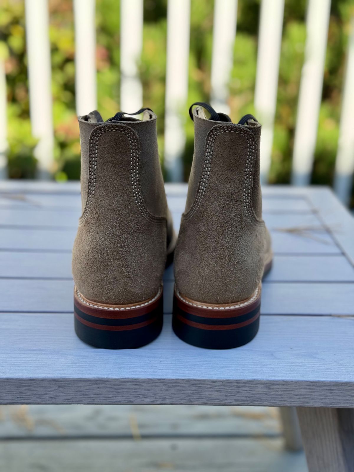 Photo by nvrp813 on October 8, 2024 of the John Lofgren M-43 Service Shoes in Horween Natural Chromexcel Roughout.
