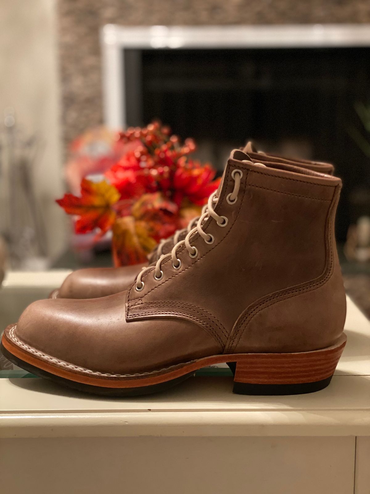 Photo by nvrp813 on October 10, 2023 of the Nicks Robert in Horween Natural Chromexcel.
